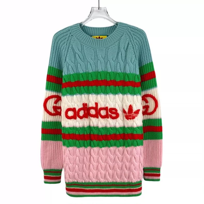 Gucci Gucci Adidas co-branded color-blocked striped letter jacqua Size S / US 4 / IT 40 - 1 Thumbnail