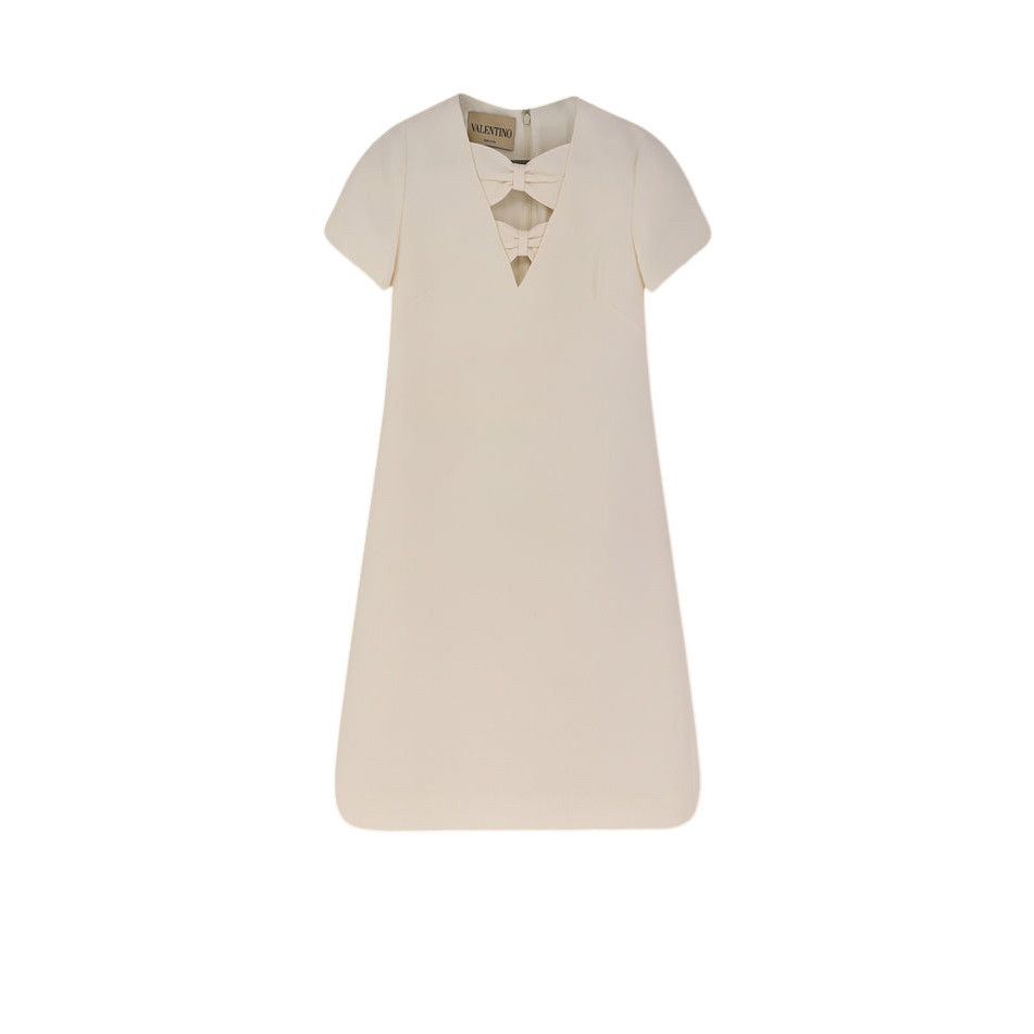 VALENTINO White Wool/Silk Dress New & Authentic (Women's siz