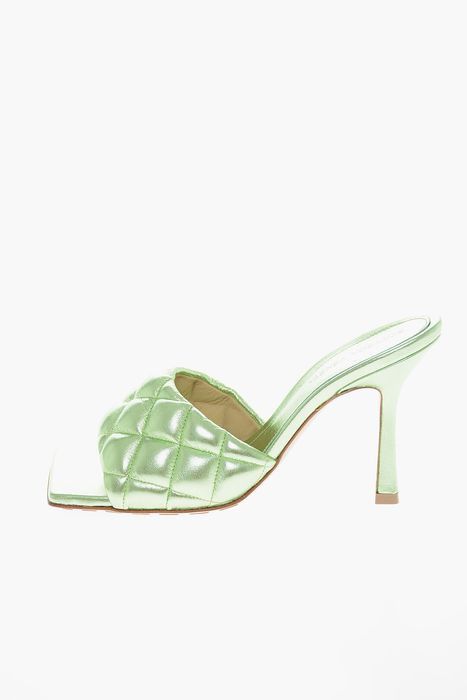 image of Bottega Veneta O1Loc1C0324 608854 Lido Mule Shoess In Green Shoes, Women's (Size 7)