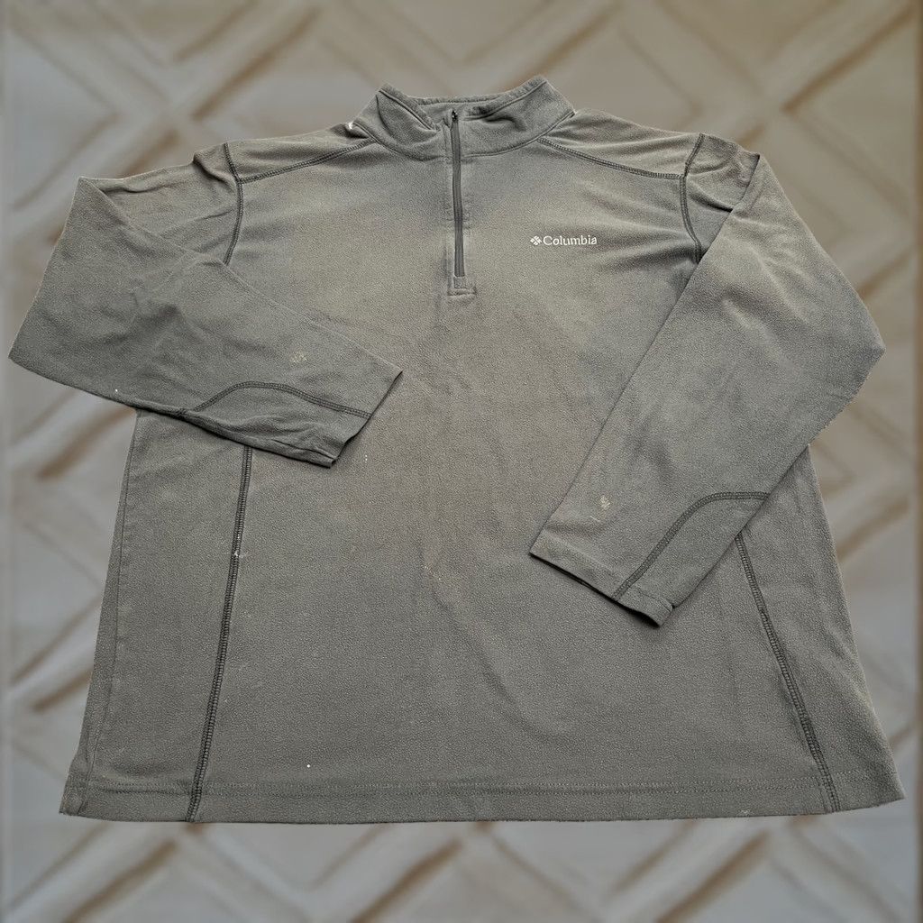 Vintage Columbia Klamath Range Fleece Jacket Men L Gray 1/4 Zip Lightweight Outdoor Modern Outdoorwear Shirty-ish? Size US L / EU 52-54 / 3 - 1 Thumbnail