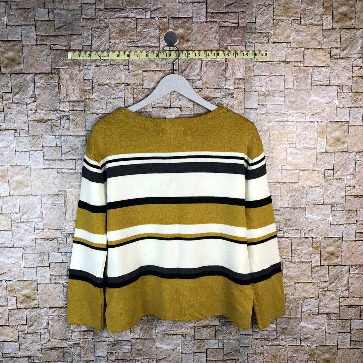 Global Work × Solid & Striped Global Work Brown Stripe Knitwear #A1191 Size M / US 6-8 / IT 42-44 - 12 Thumbnail