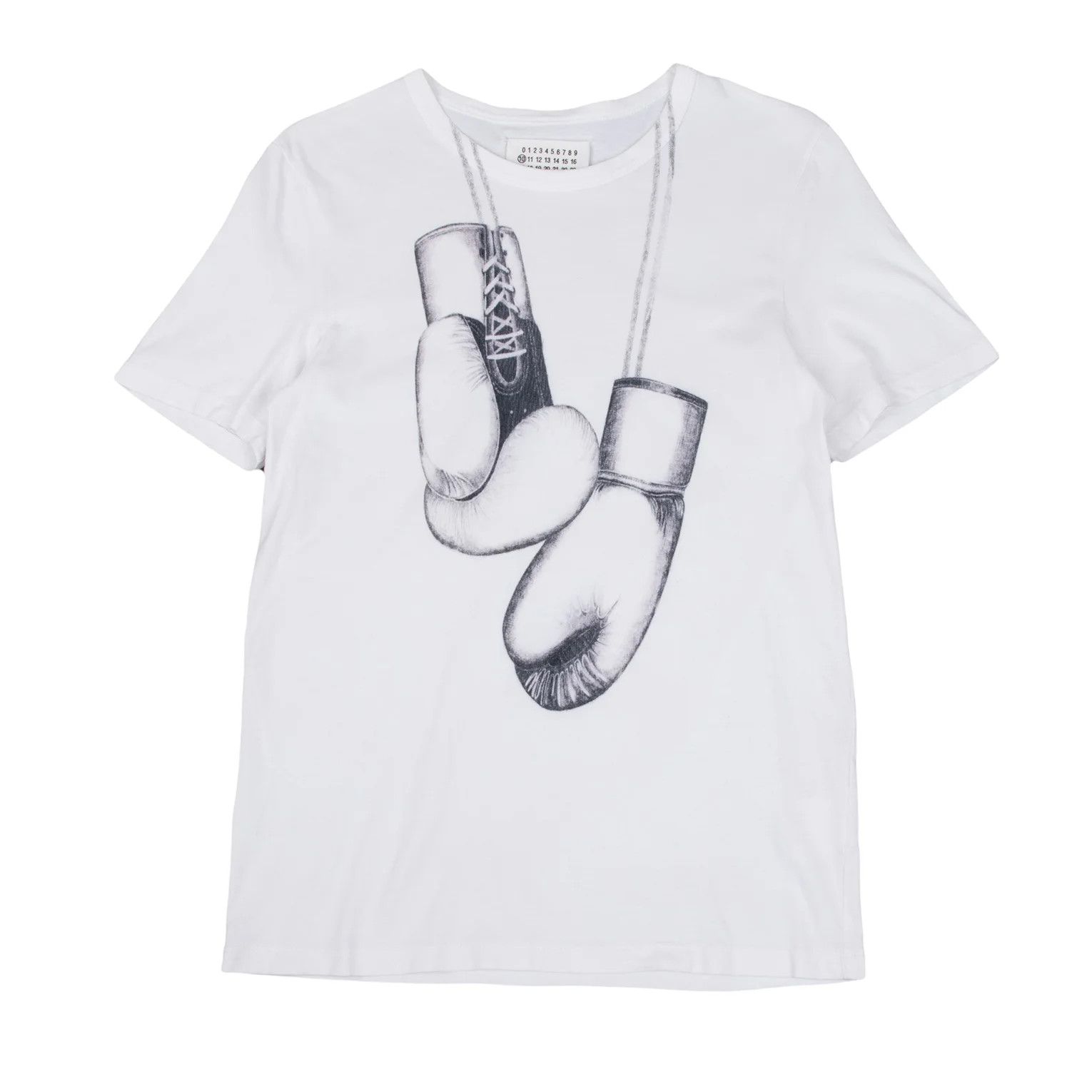 Maison Margiela Cotton Graphic Print T-Shirt in White Size 46 Size US S / EU 44-46 / 1 - 1 Thumbnail