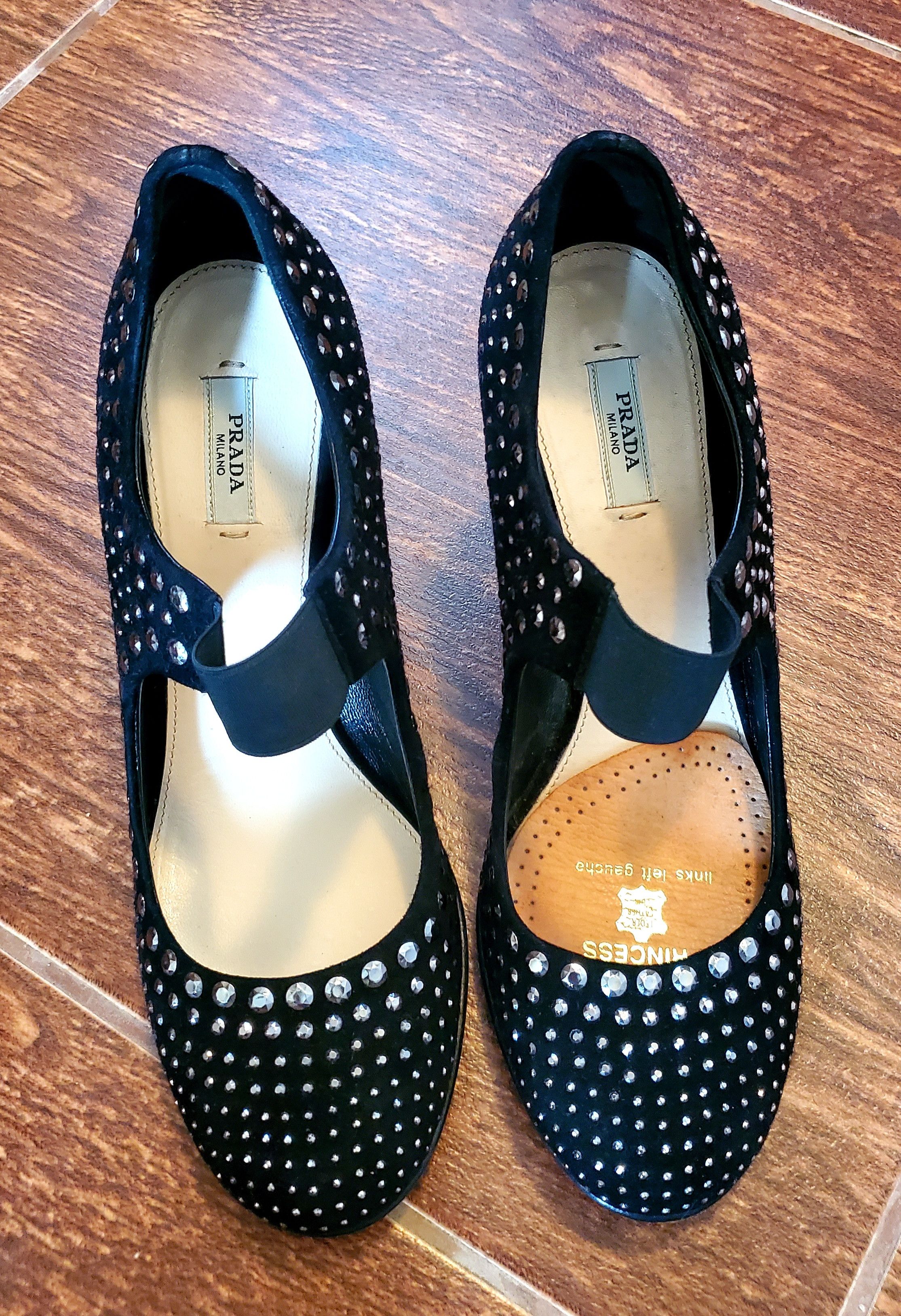 Prada Escarpins mary jane Prada Noir 37 perfect condition Size US 7 / IT 37 - 4 Thumbnail
