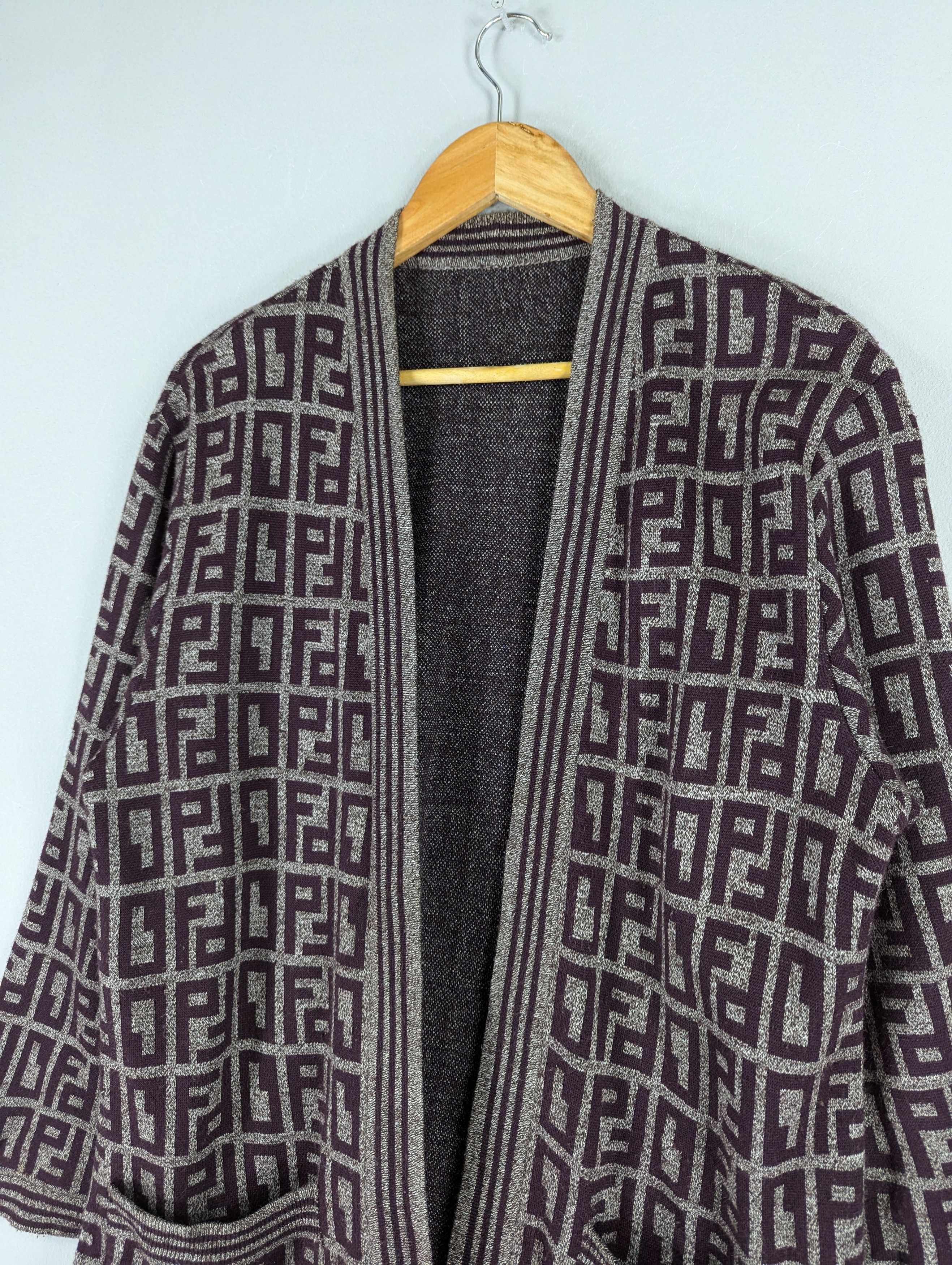Japanese Brand Vintage Japanese Brand Acrylic Fullprint Cardigan Jacket Size US L / EU 52-54 / 3 - 5 Thumbnail