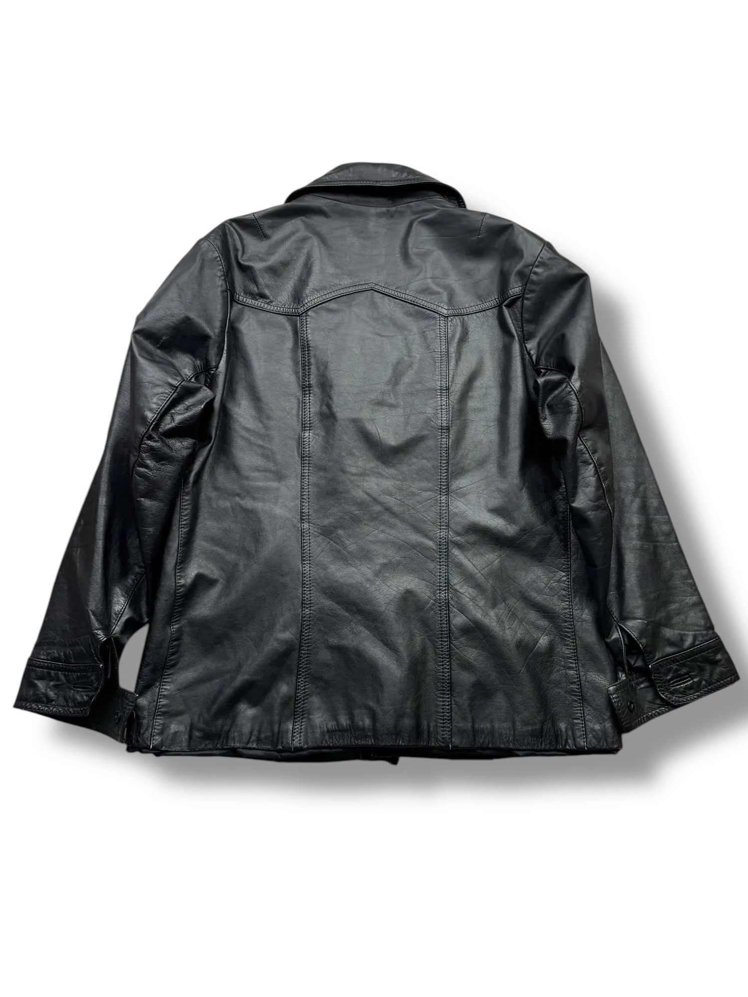 Vintage Y2K Leather Jacket(V144) Size US L / EU 52-54 / 3 - 5 Thumbnail