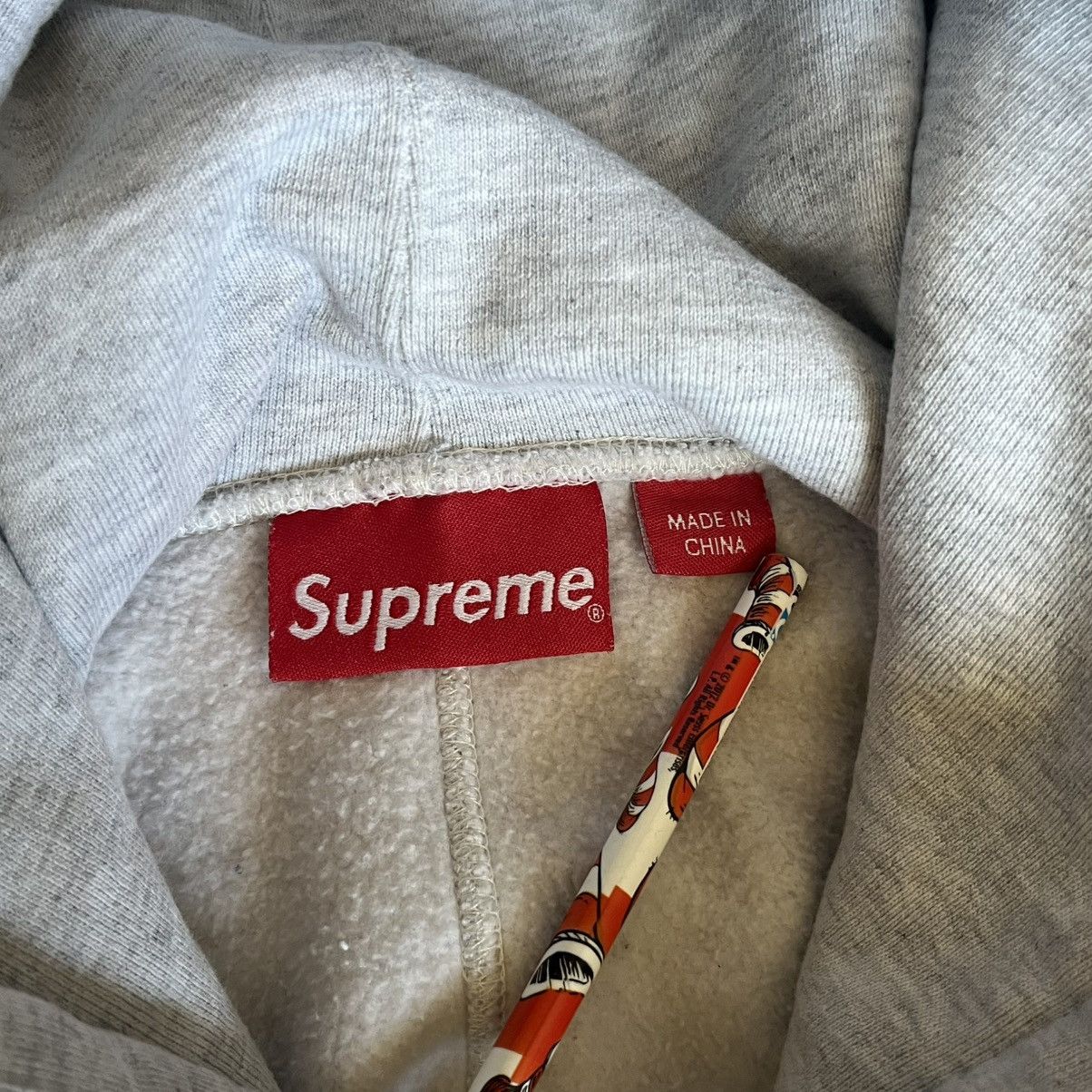 Supreme Surpreme US-NY Hooded Sweatshirt Hoodie Ash Grey FW22 Size US XXL / EU 58 / 5 - 9 Thumbnail