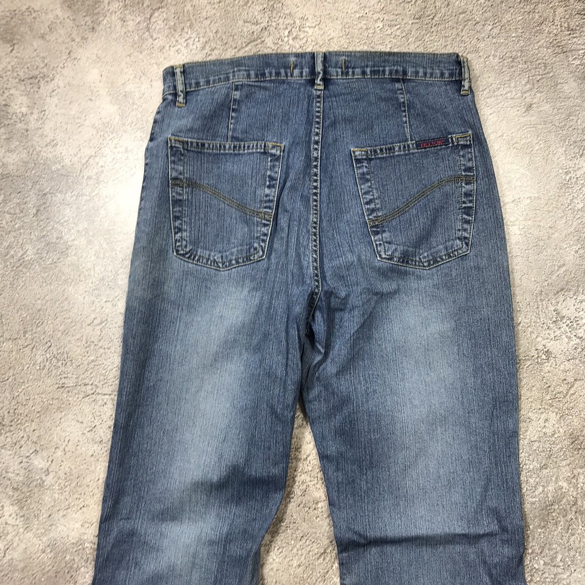 Vintage Vintage 90s Baggy Distressed Wide Leg Jeans Grunge Y2K 28 Size 28" / US 6 / IT 42 - 4 Thumbnail