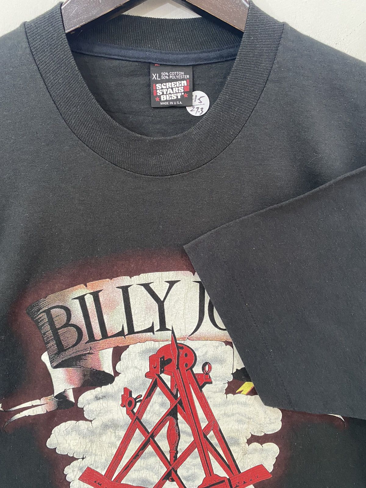 Band Tees 💥VINTAGE BILLY JOEL singer / songwriter pop rock tee shirt Size US XL / EU 56 / 4 - 3 Thumbnail