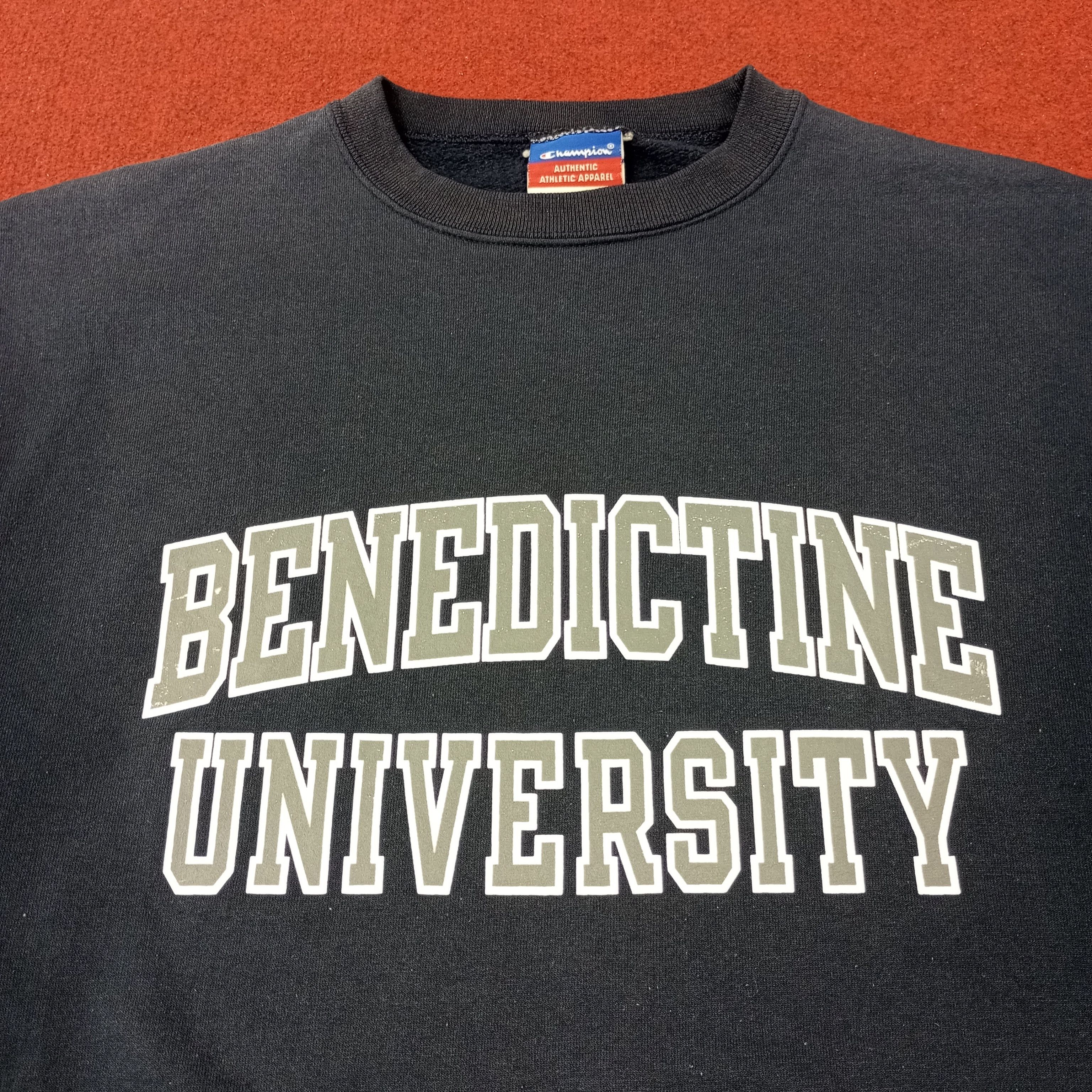 Champion Benedictine University Streetwear Champion Sweatshirt c250n3 Size US L / EU 52-54 / 3 - 2 Thumbnail