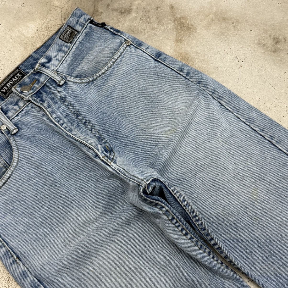 Versace Jeans Couture Vintage Versace Jeans Couture Defect Medium Wash Denim Pants Size US 29 - 9 Thumbnail