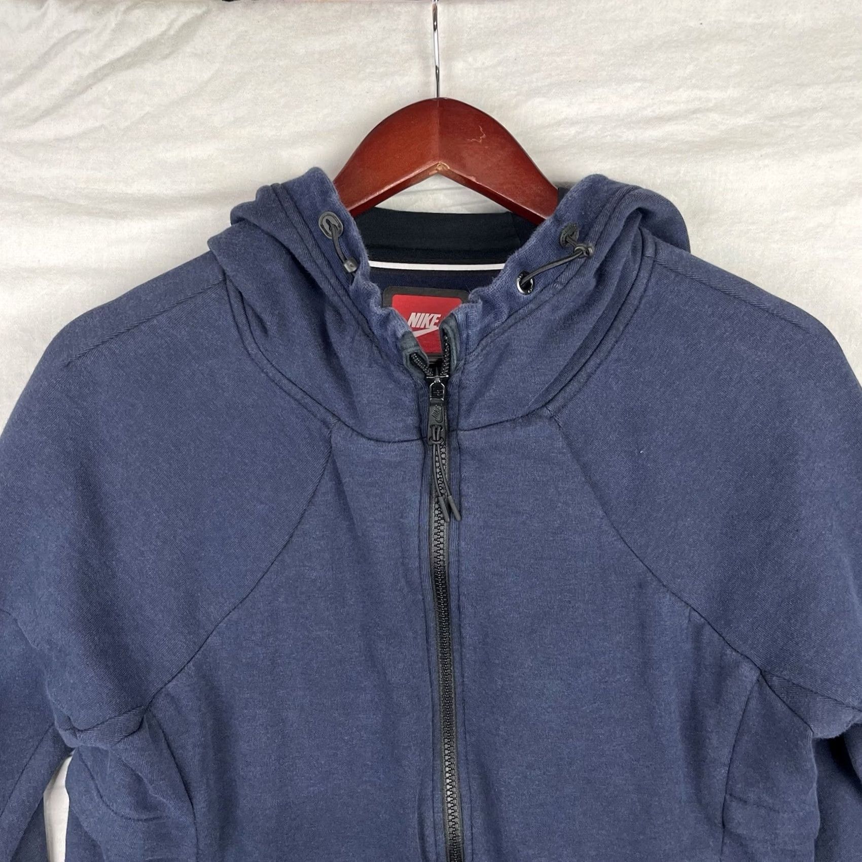 Nike Nike Hoodie Womens Small Tech Fleece Jacket Full Zip 806329-473 Navy Blue Size S / US 4 / IT 40 - 4 Thumbnail