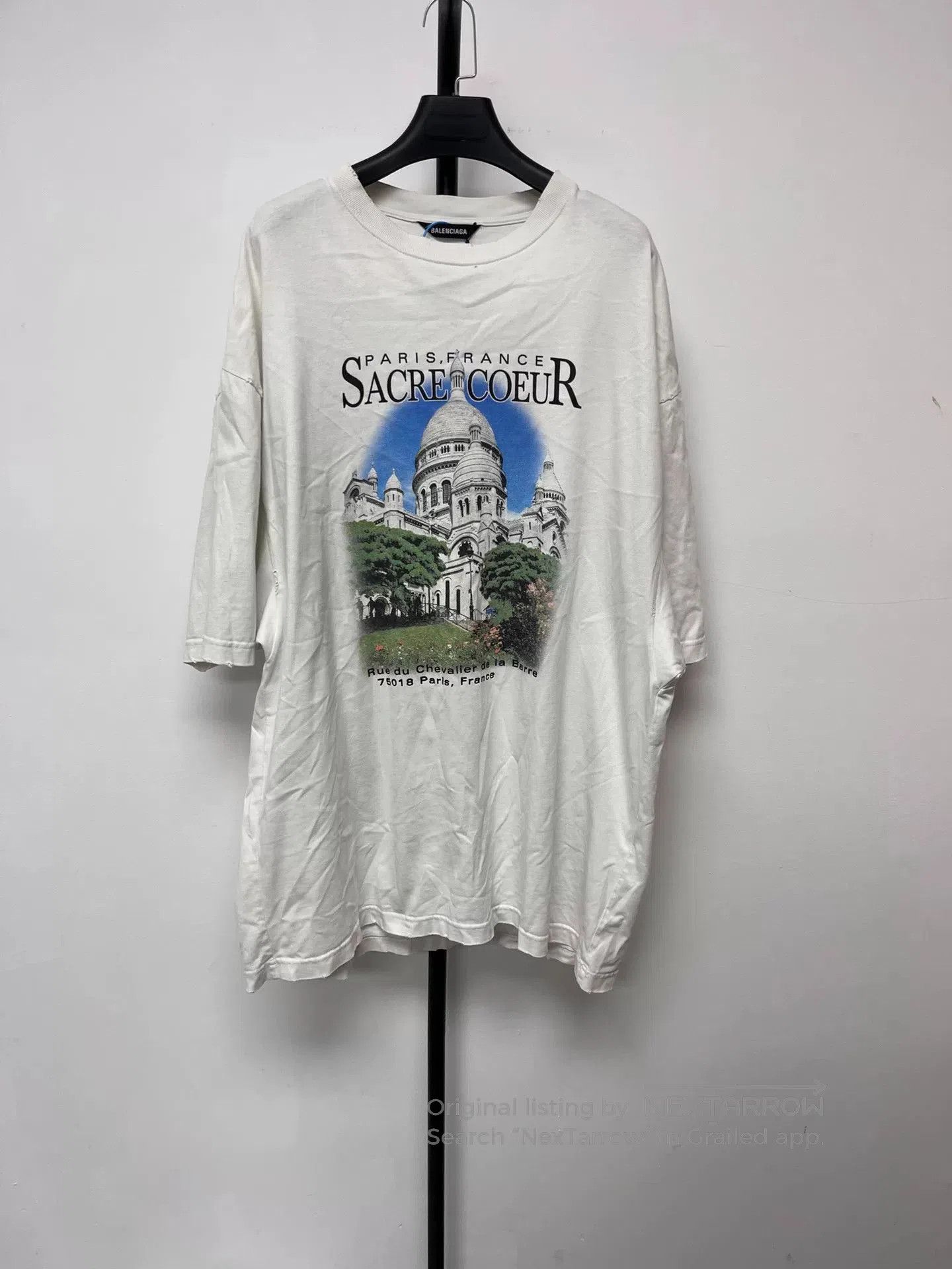 Balenciaga Balenciaga White Graphic Short Sleeve T. Size XS / US 0-2 / IT 36-38 - 1 Thumbnail