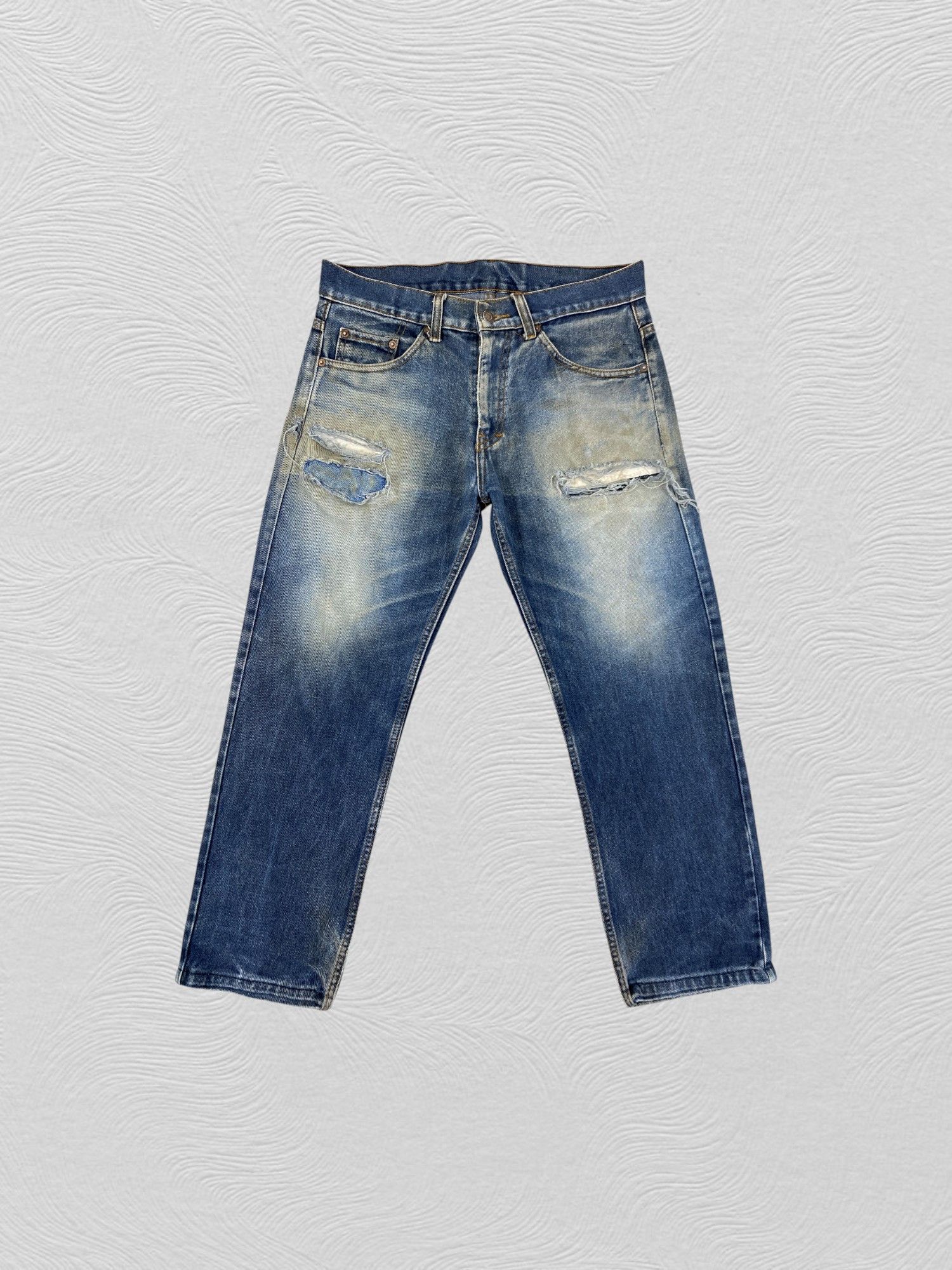 Levi's Blue Distressed Vintage Levi's USA 32x26.5 Denim -JN1299 Size US 32 / EU 48 - 1 Thumbnail