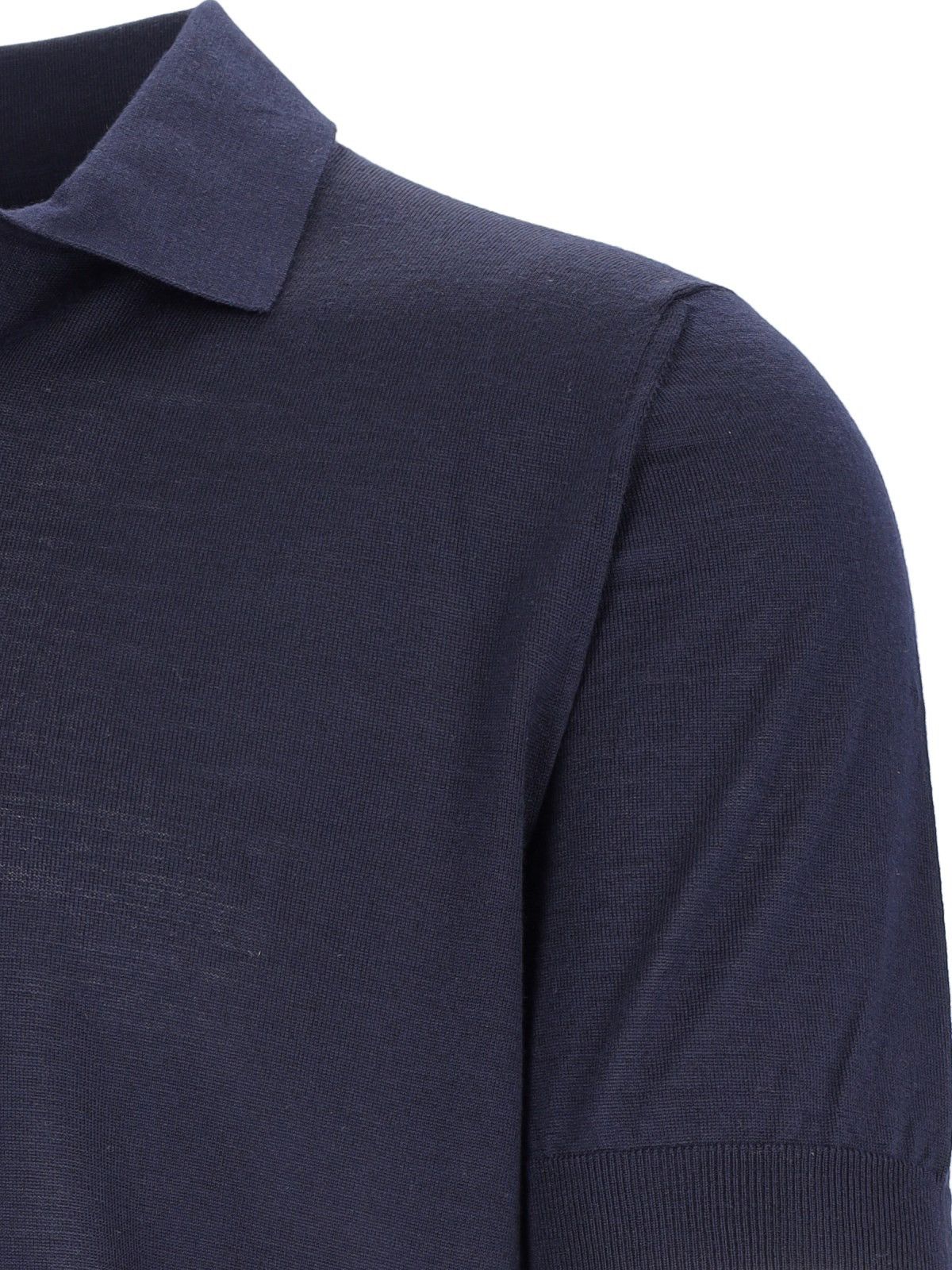 Fendi Fendi FF Logo Pique Navy Blue Polo button down Size US M / EU 48-50 / 2 - 5 Thumbnail