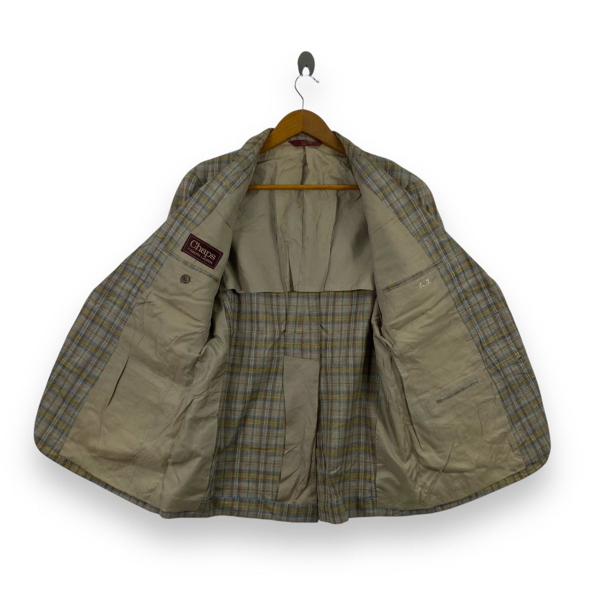 Chaps Ralph Lauren Vintage CHAPS RALPH LAUREN Plaid Blazer Coat Classic Checked Size 34R - 3 Thumbnail