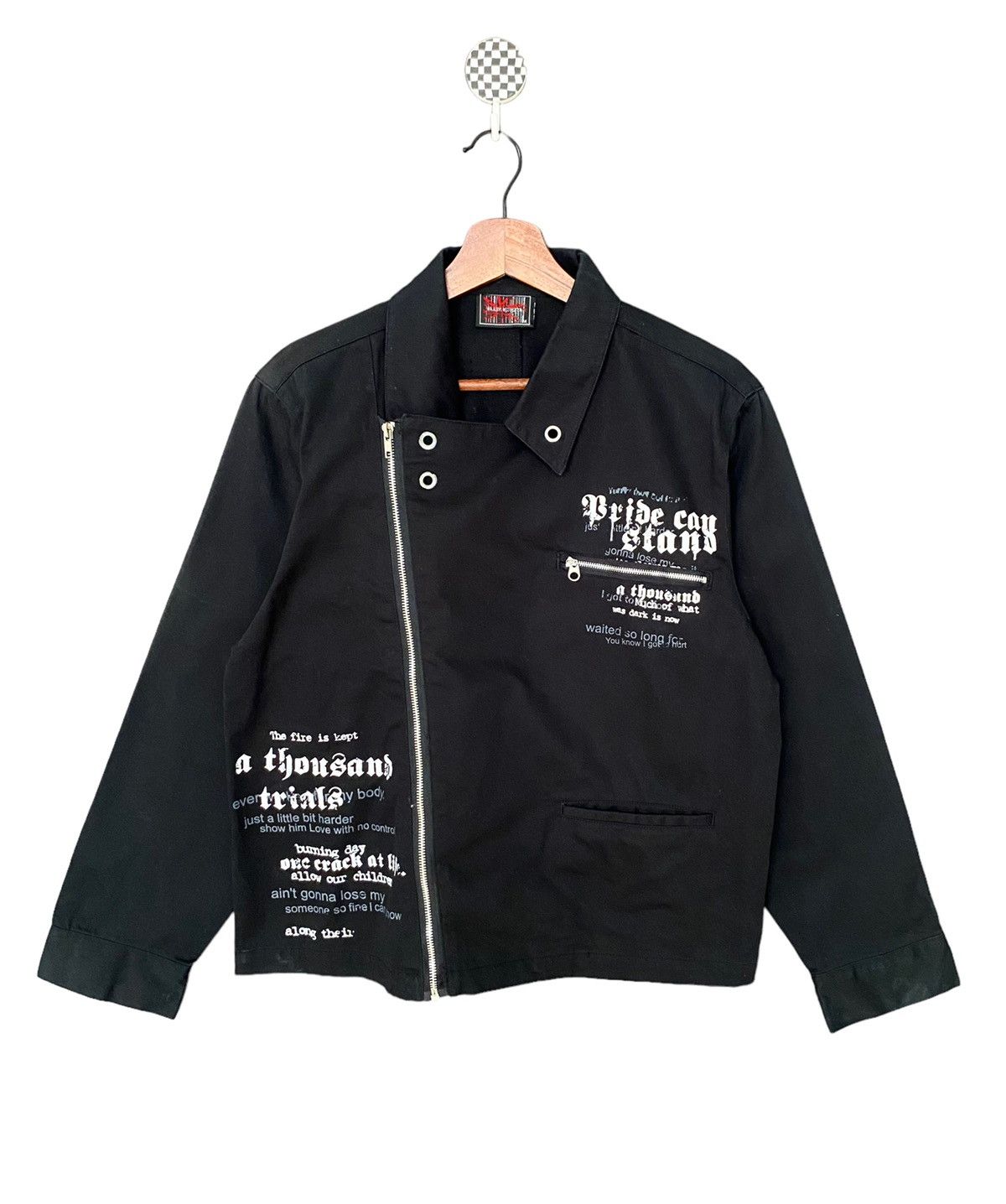 image of Vintage Slash Number Bondage Jacket 1990S in Black, Men's (Size Medium)