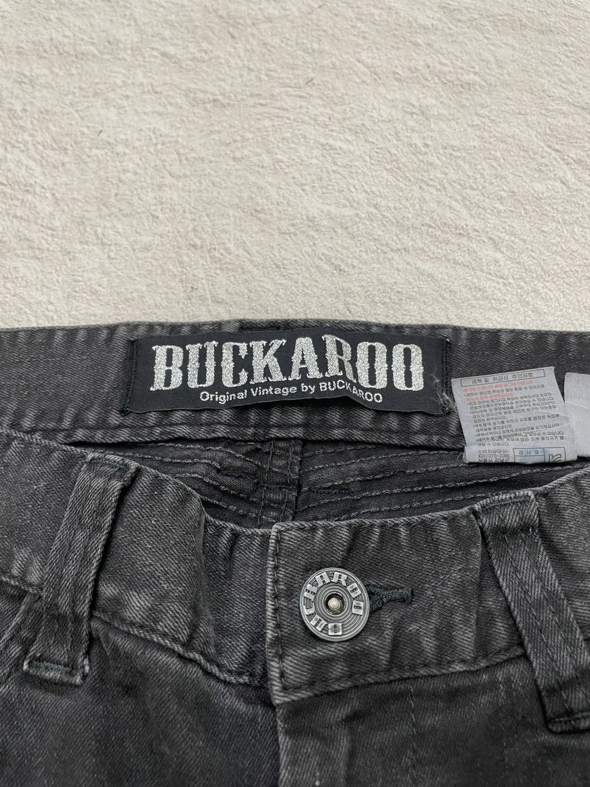 Japanese Brand 00s Buckaro Zippered front pockets Slim Straight Amiri Style Size US 31 - 6 Thumbnail