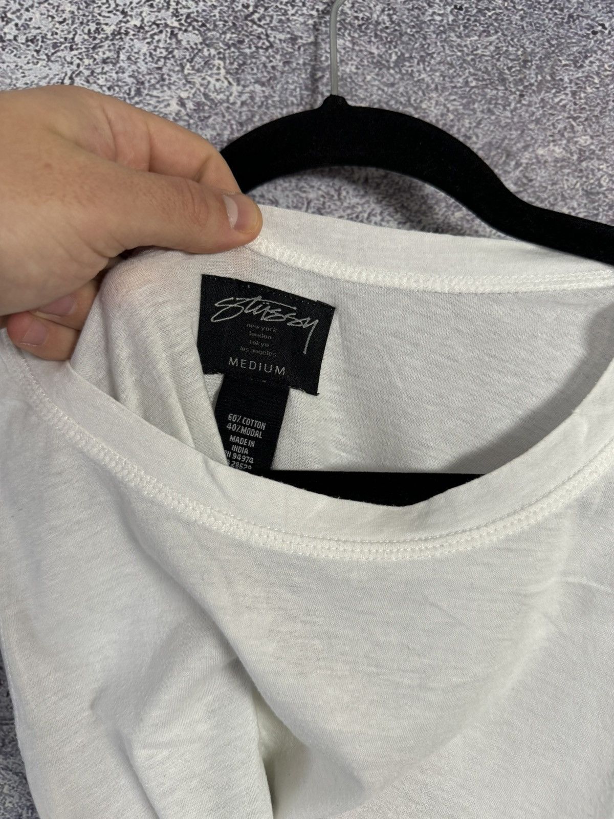 Stussy × Vintage Vintage Stussy t shirt short sleeve y2k big logo Size US M / EU 48-50 / 2 - 9 Thumbnail