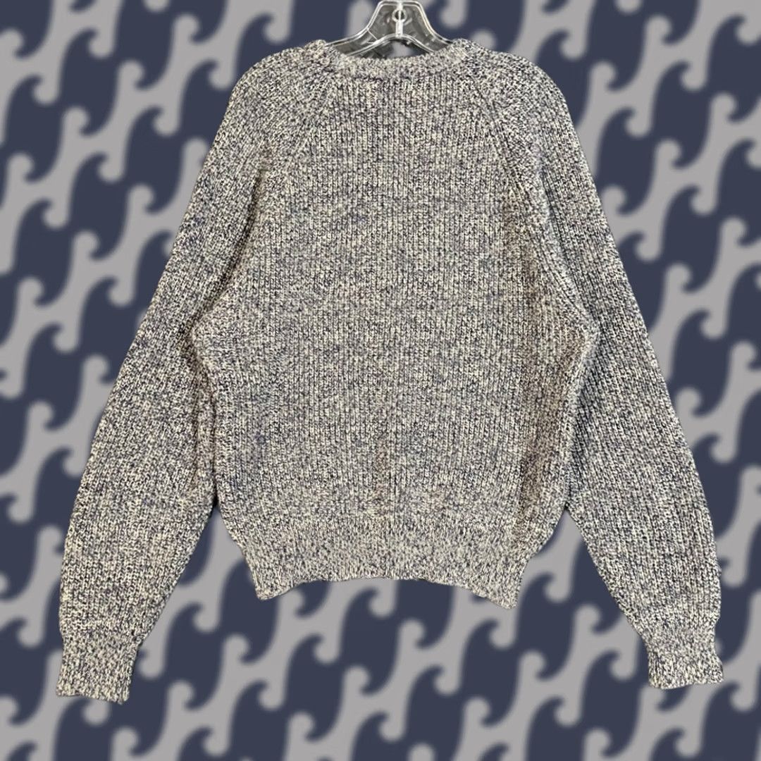 Vintage VINTAGE St Johns Bay Gray Knit Sweater Acrylic Blend Crew Neck Long Sleeve XL Mens Pullover Size XL Blue Size US XL / EU 56 / 4 - 1 Thumbnail
