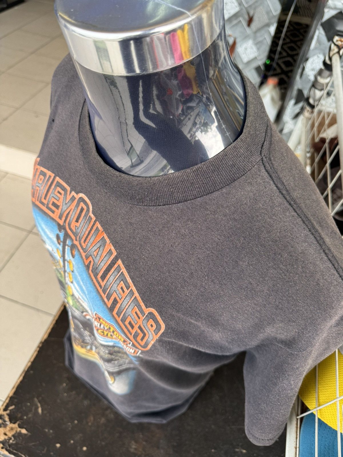 Harley Davidson × Vintage Harley Davidson 3D Emblem 1990 Vintage Tshirt Size US L / EU 52-54 / 3 - 8 Thumbnail