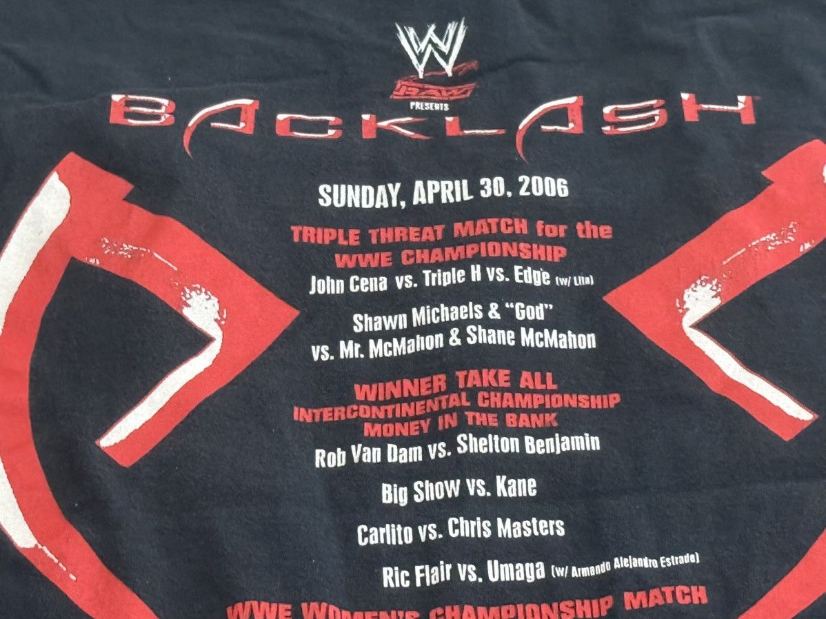 WWE Vintage 00s WWE Blacklash 2006 T-Shirt Size US L / EU 52-54 / 3 - 6 Thumbnail