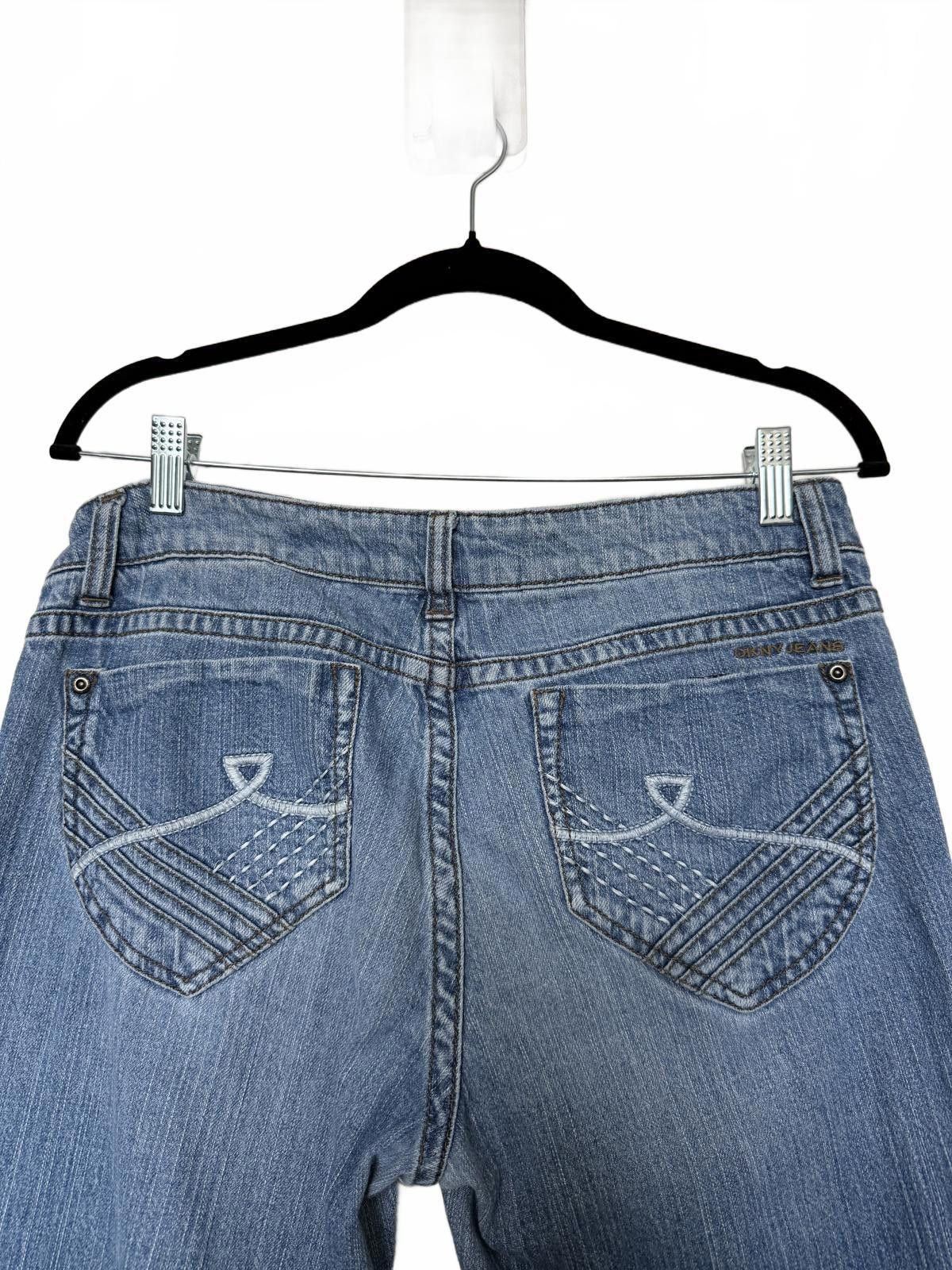 Designer Vintage Low Rider DKNY Jeans Size 34" / US 12 / IT 48 - 3 Thumbnail