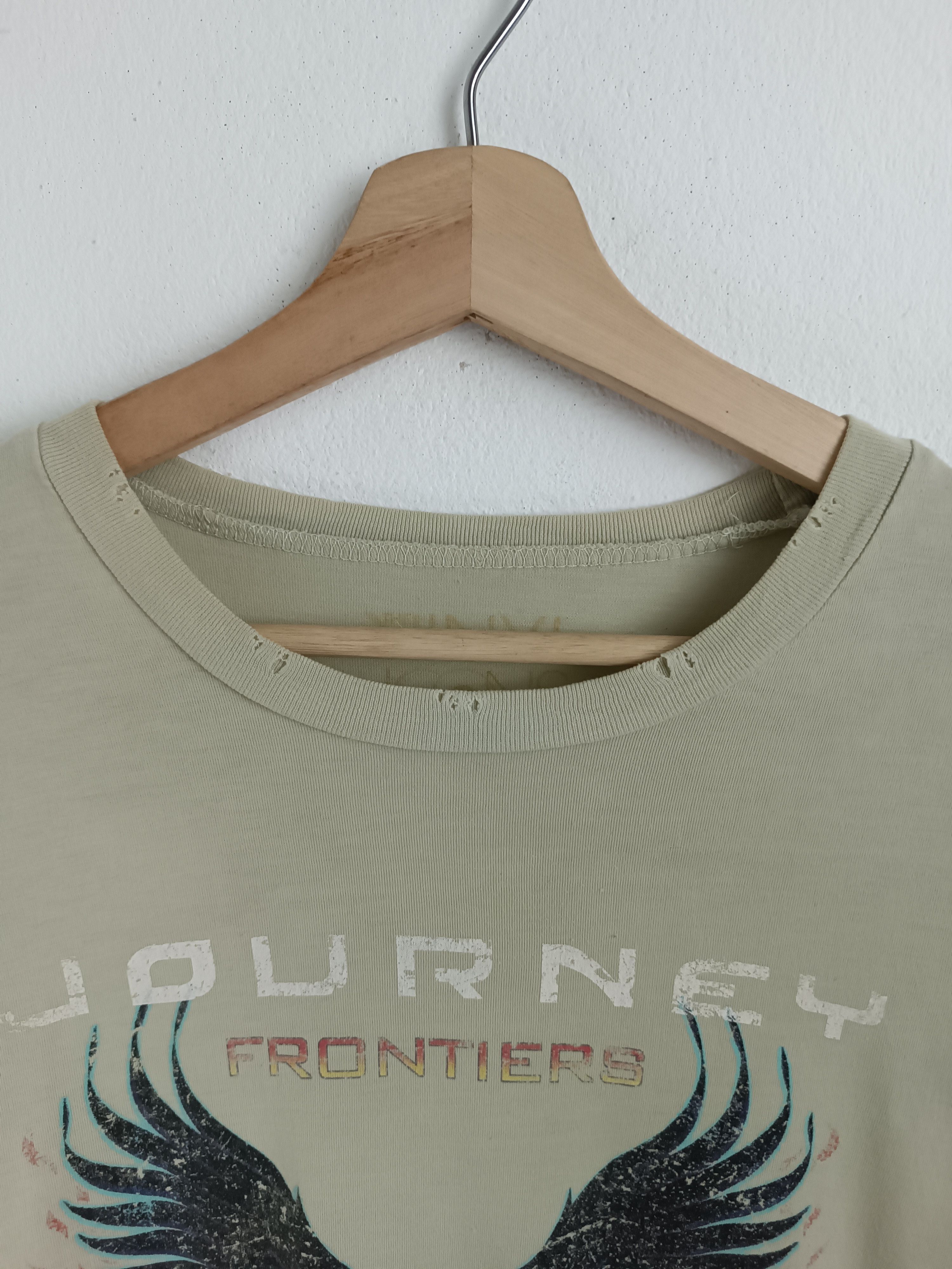 Band Tees VINTAGE 2021 DISTRESSED JOURNEY FRONTIER TEE kiss u2 def Size US L / EU 52-54 / 3 - 12 Thumbnail