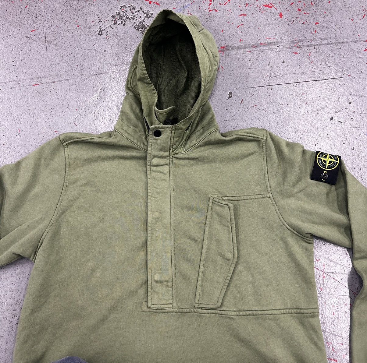 Stone Island Stone Island Forest Green Half-Zip Hoodie size Medium Size US S / EU 44-46 / 1 - 4 Thumbnail