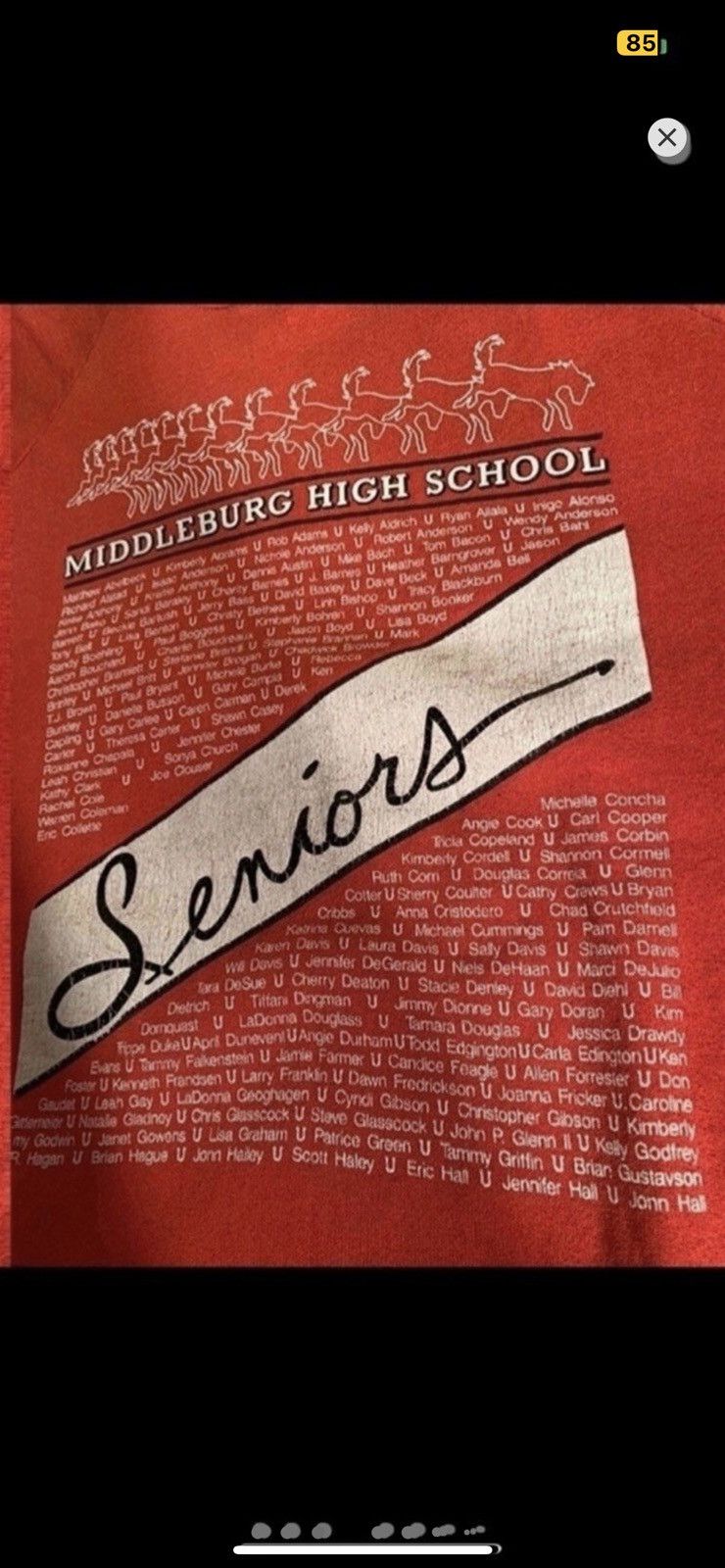 Vintage ***FINAL DROP***RARR 1990 MIDDLEBURGH HIGH SCHOOL SENIORS XL Size US XL / EU 56 / 4 - 4 Thumbnail