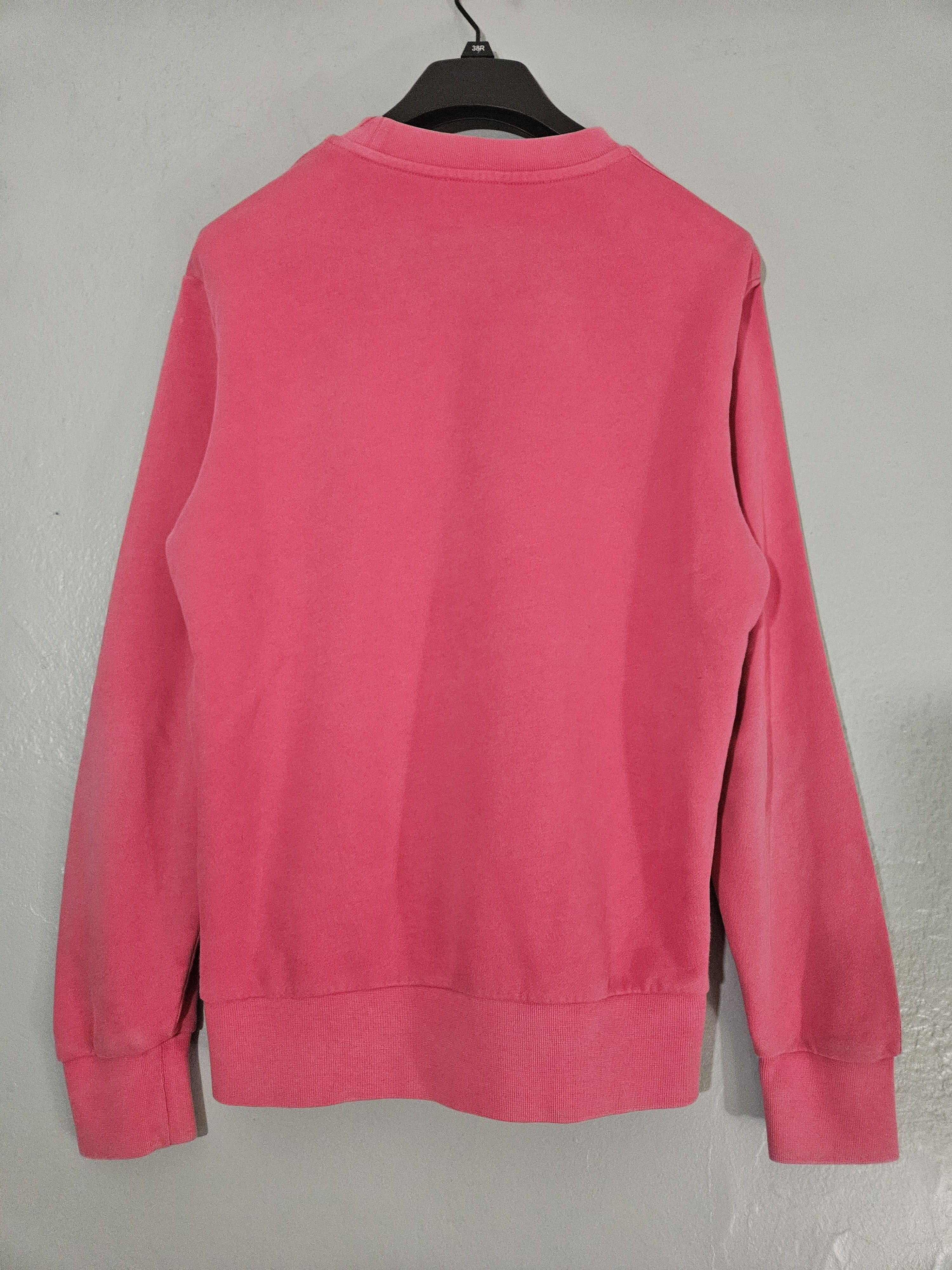 Moncler Pink Logo Tape Crewneck Sweater Size US S / EU 44-46 / 1 - 3 Thumbnail