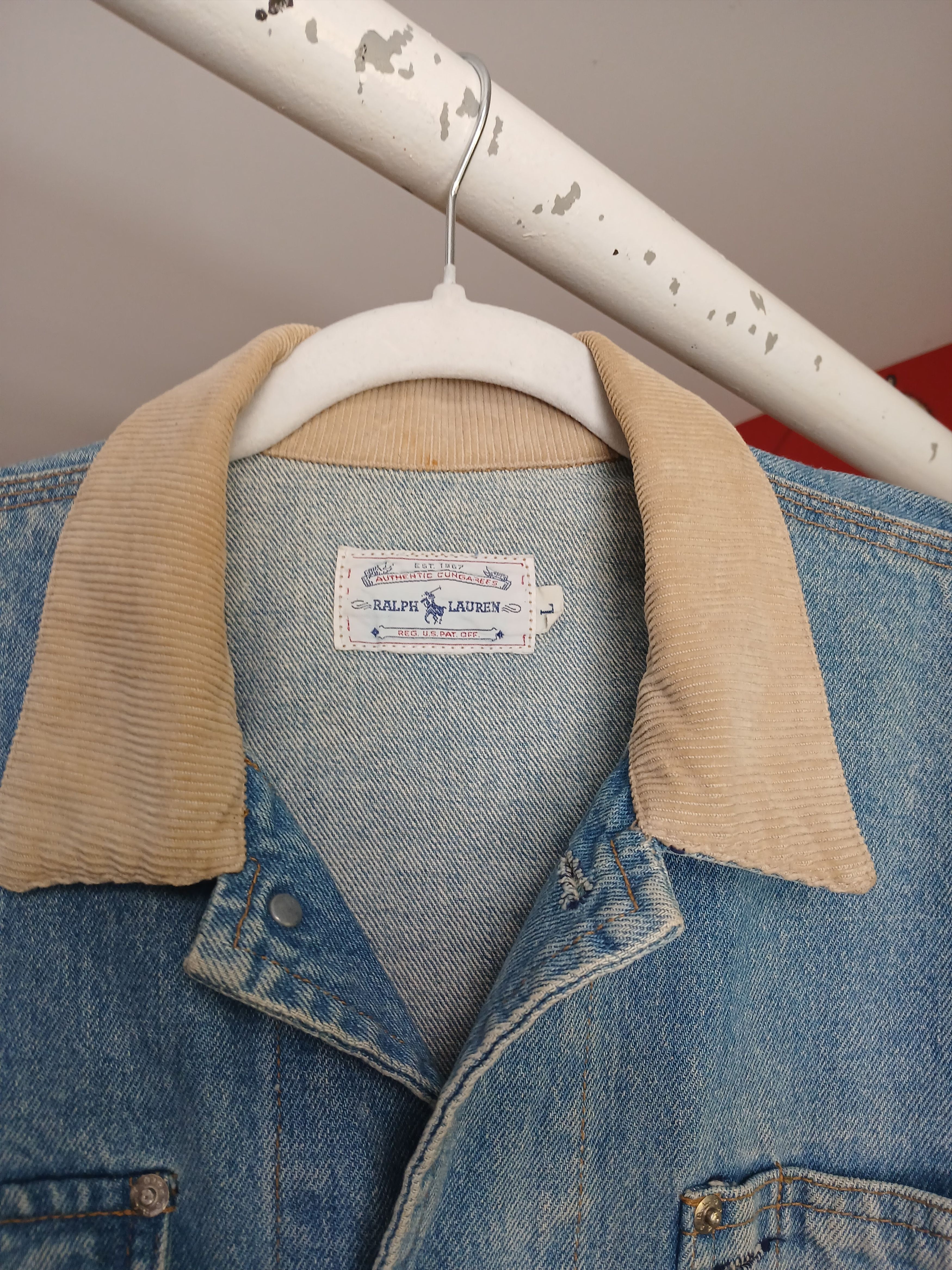 Polo Ralph Lauren Polo Ralph Lauren Vtg Native Chief denim jacket sz L Size US L / EU 52-54 / 3 - 3 Thumbnail
