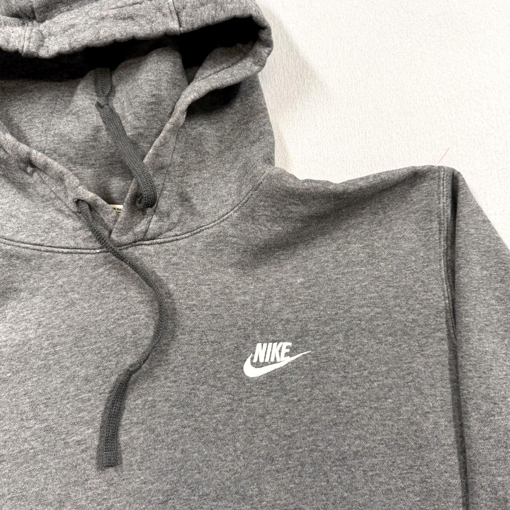 Nike Nike Hoodie Mens M Gray Pullover Fleece Sweatshirt Solid Logo Swoosh Size US M / EU 48-50 / 2 - 3 Thumbnail