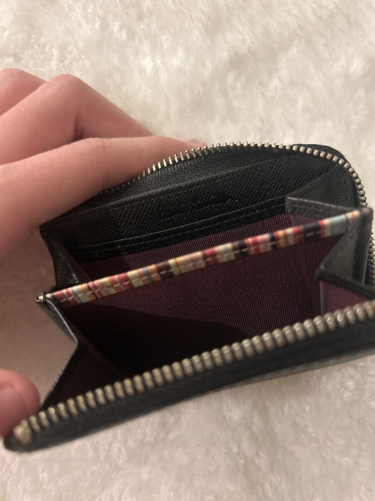 Paul Smith Paul Smith Black Leather Zip Coin Case Size ONE SIZE - 5 Thumbnail