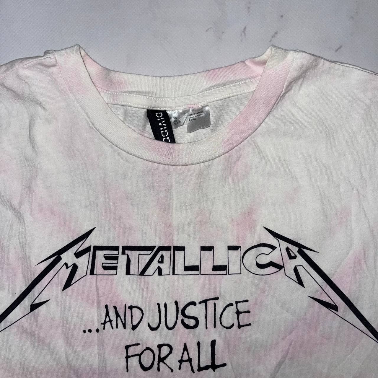 Metallica metallica and justice for all shirt batik H&M XS raresammler Size US XS / EU 42 / 0 - 3 Thumbnail