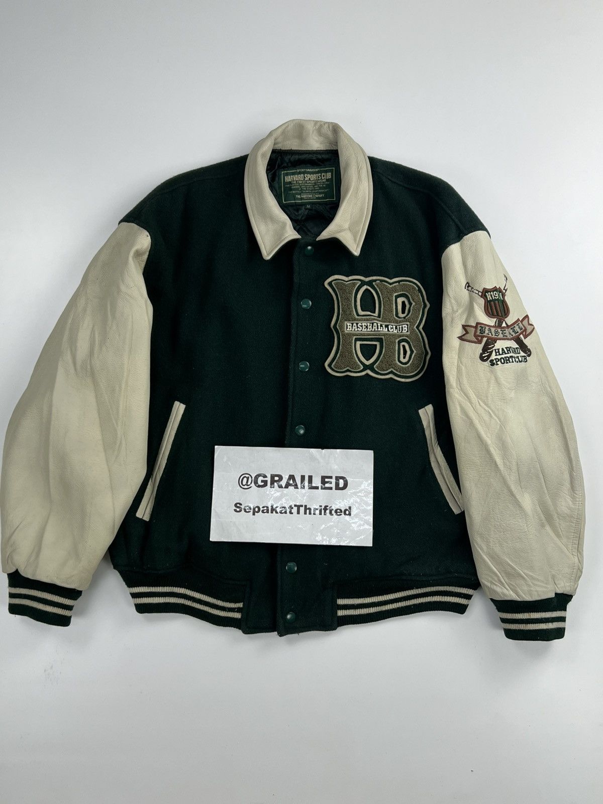 Japanese Brand VINTAGE HAVARD SPORTS CLUB VARSITY JACKET Size US M / EU 48-50 / 2 - 1 Thumbnail