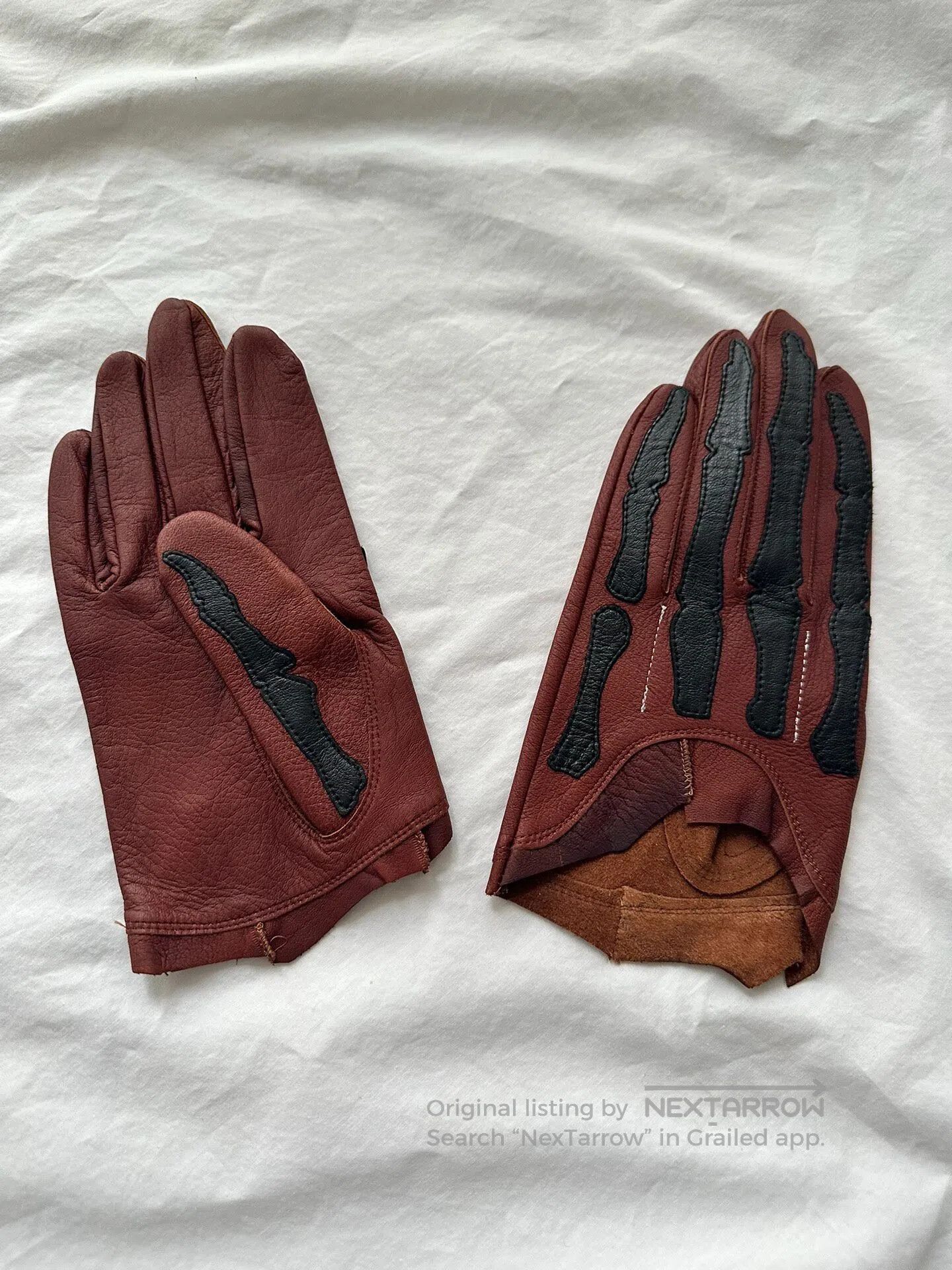 Takahiromiyashita The Soloist. takahiromiyashita thesoloist Initial skeleton Gloves| Size ONE SIZE - 2 Thumbnail