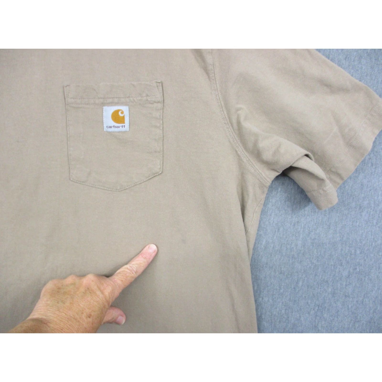 Carhartt VINTAGE Carhartt Shirt Mens 2XL Tan K87 Original Fit Pocket Workwear 100% Cotton Tee Size US XXL / EU 58 / 5 - 6 Thumbnail