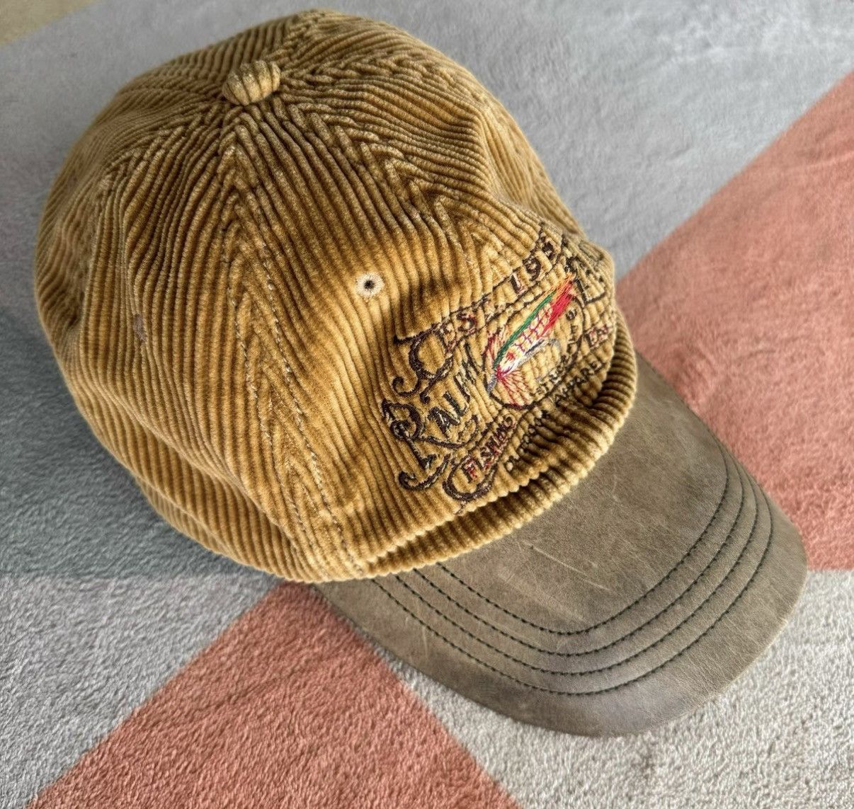 Polo Ralph Lauren Ralph Lauren Embroidered Corduroy Leather Visor Cap K22 Size ONE SIZE - 2 Thumbnail