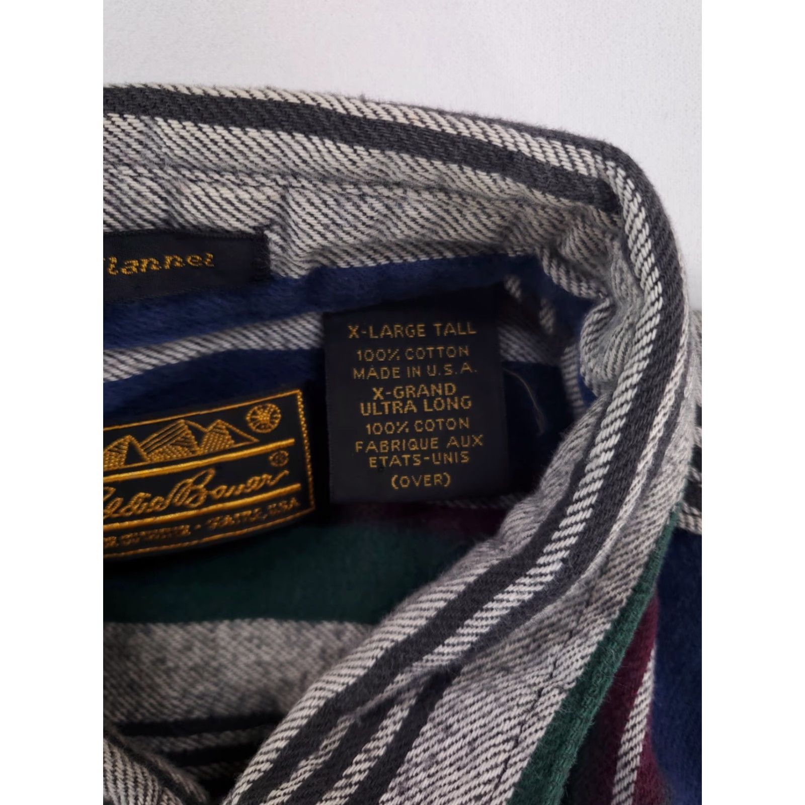 Eddie Bauer Eddie Bauer McKinley Flannel Button Up Shirt Serape Blanket Made USA Mens XLT Multicolor USA Button-Up Shirt Mens XLT Flannel Long Sleeve Size US XL / EU 56 / 4 - 3 Thumbnail