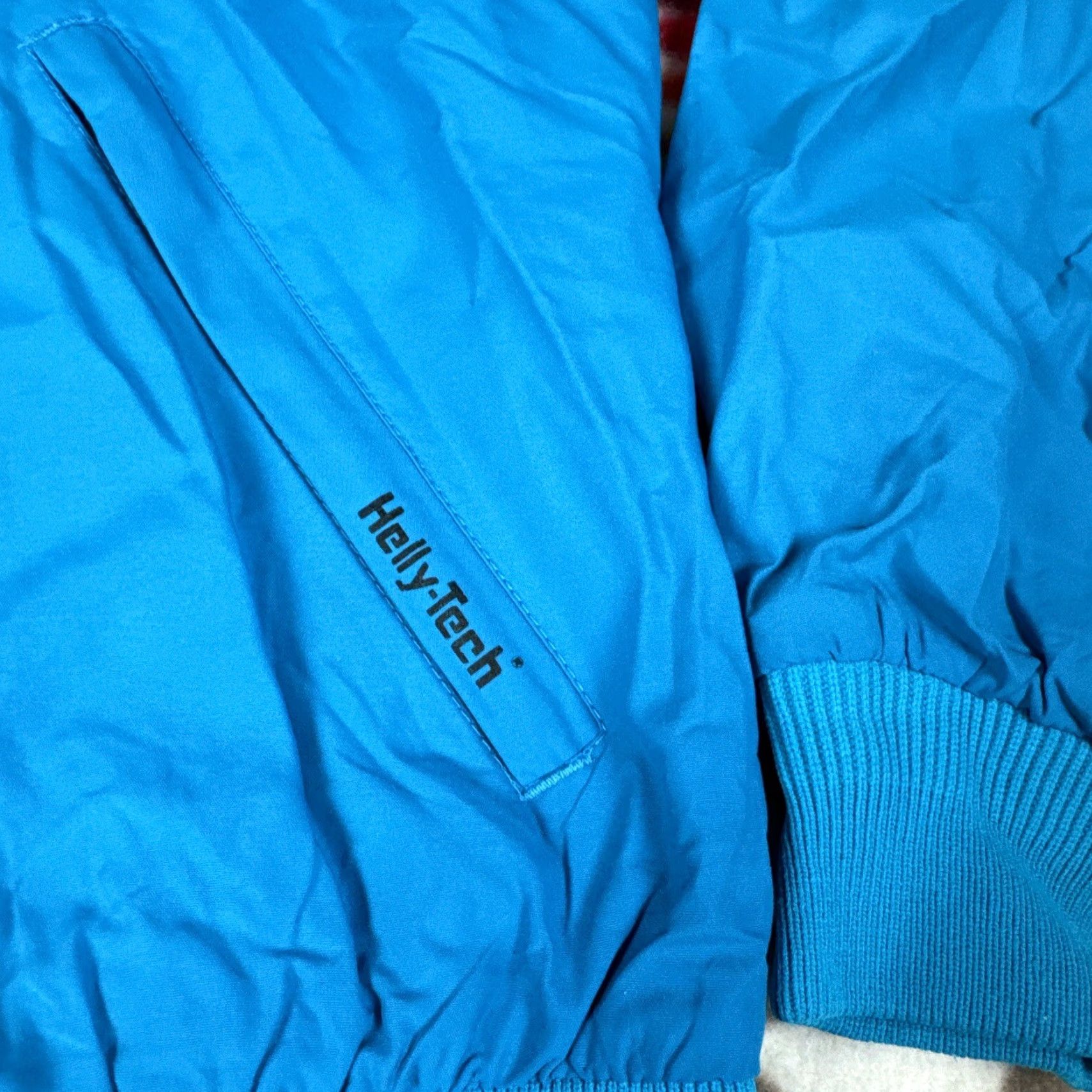 Helly Hansen VINTAGE Helly Hansen Helly Tech Bomber Windbreaker Jacket L Teal Aqua Mens Blue Size US L / EU 52-54 / 3 - 2 Thumbnail