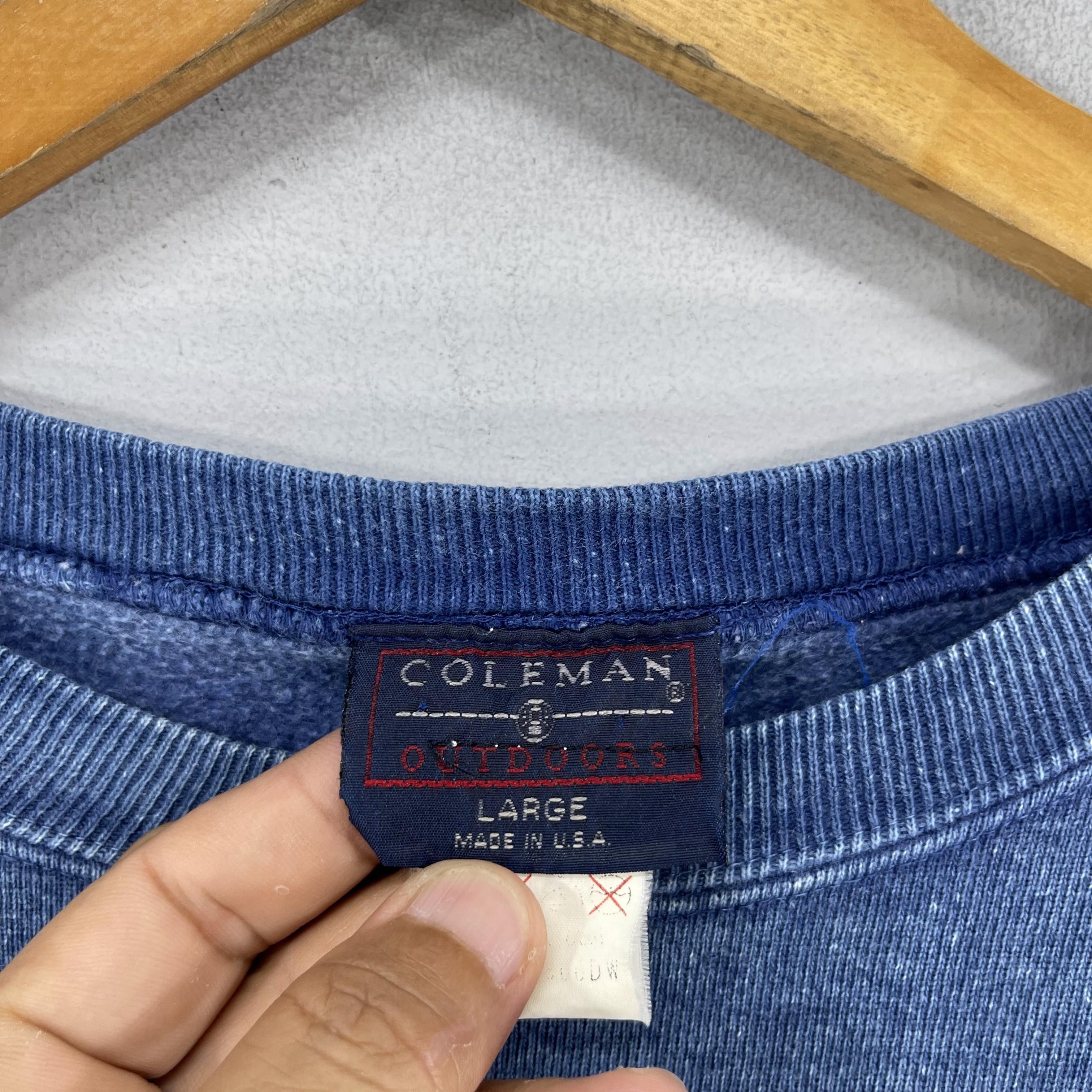 Coleman × Vintage Vintage COLEMAN Spellout Printed Crewneck Sweatshirt Size US L / EU 52-54 / 3 - 4 Thumbnail