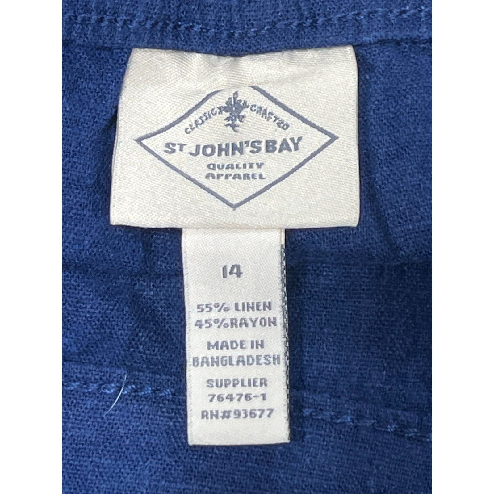 Other St. John's Bay - Women's Mid Rise Skort - Navy Blue - 14 Size 36" / US 14 / IT 50 - 11 Thumbnail