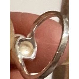 Other .925 Sterling Silver Ring With Genuine Pearl Accent-Size 5.7 Size ONE SIZE - 3 Thumbnail