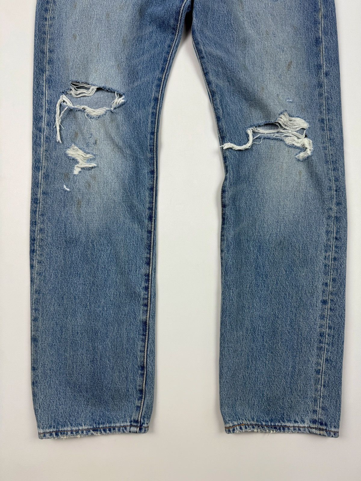 Levi's NWT Levi’s 501 Distressed Repaired Washed Denim Jeans Size US 32 / EU 48 - 4 Thumbnail