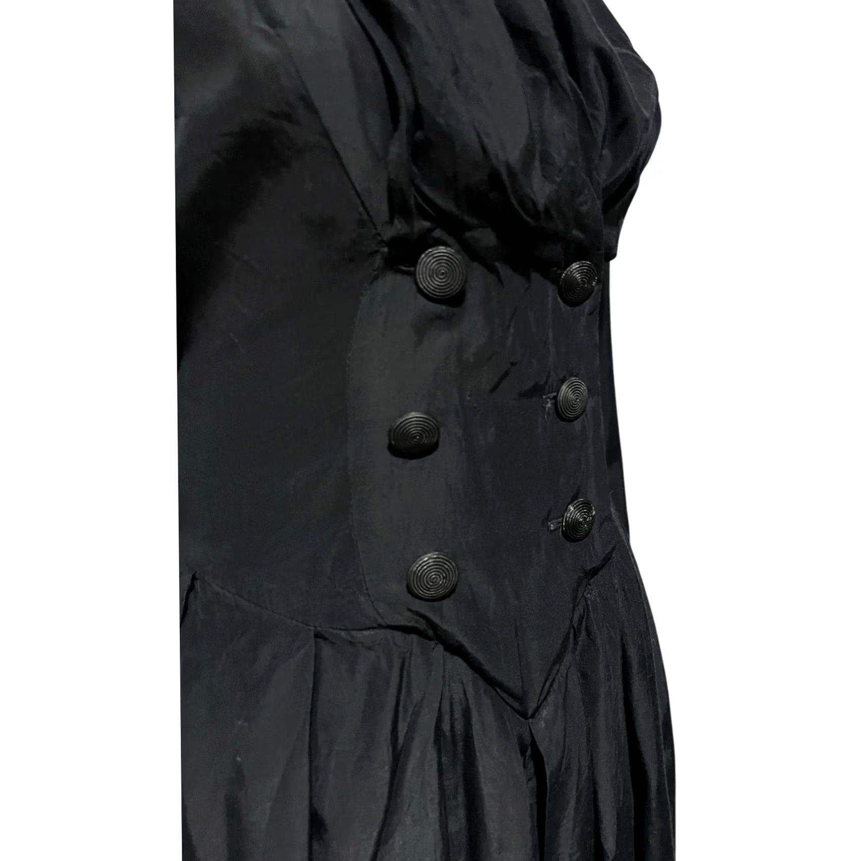 Vintage VINTAGE Breakin Loose Romper Playsuit Black Buttons Long Sleeve Collar 90s Sz L Size L / US 10 / IT 46 - 3 Thumbnail