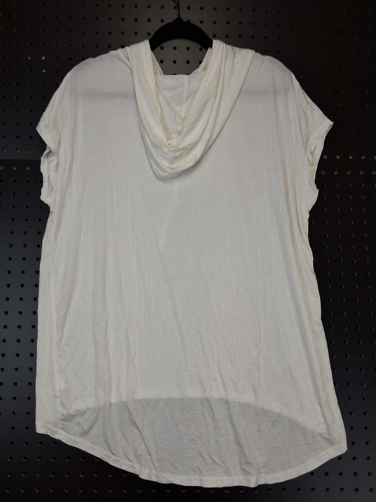 Genetic Manipulation Shinichiro Kuriya XL - Chic White Sleeveless Hooded Tunic Size ONE SIZE - 3 Thumbnail
