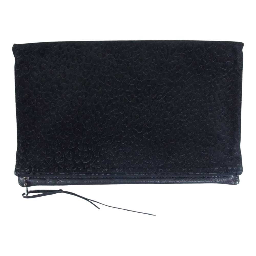 Isamu Katayama Backlash Leopard Suede Leather Clutch Bag | Grailed