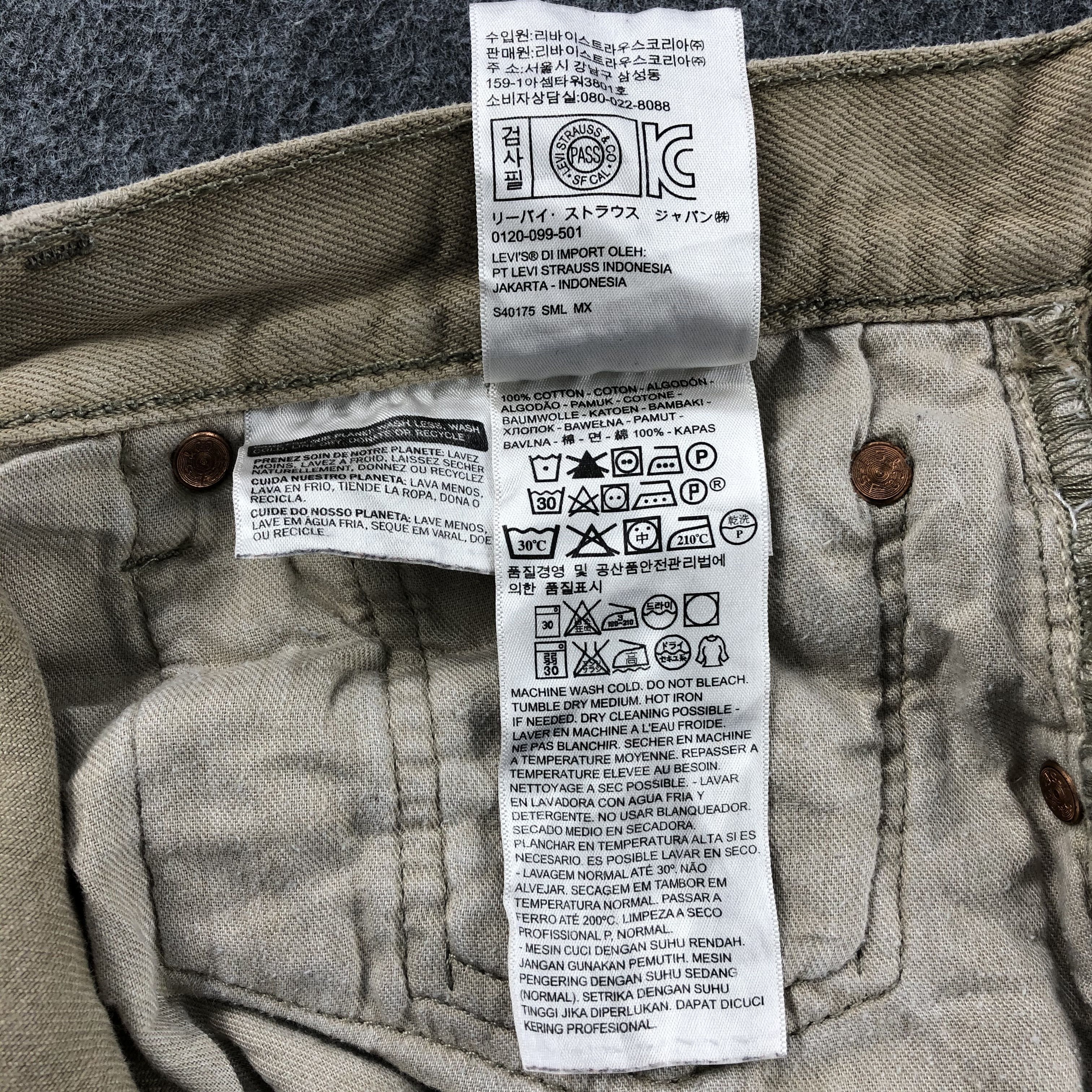 Levi's Levis 501 Vintage Khaki Denim Distressed Jeans-J949 Size US 36 / EU 52 - 12 Thumbnail