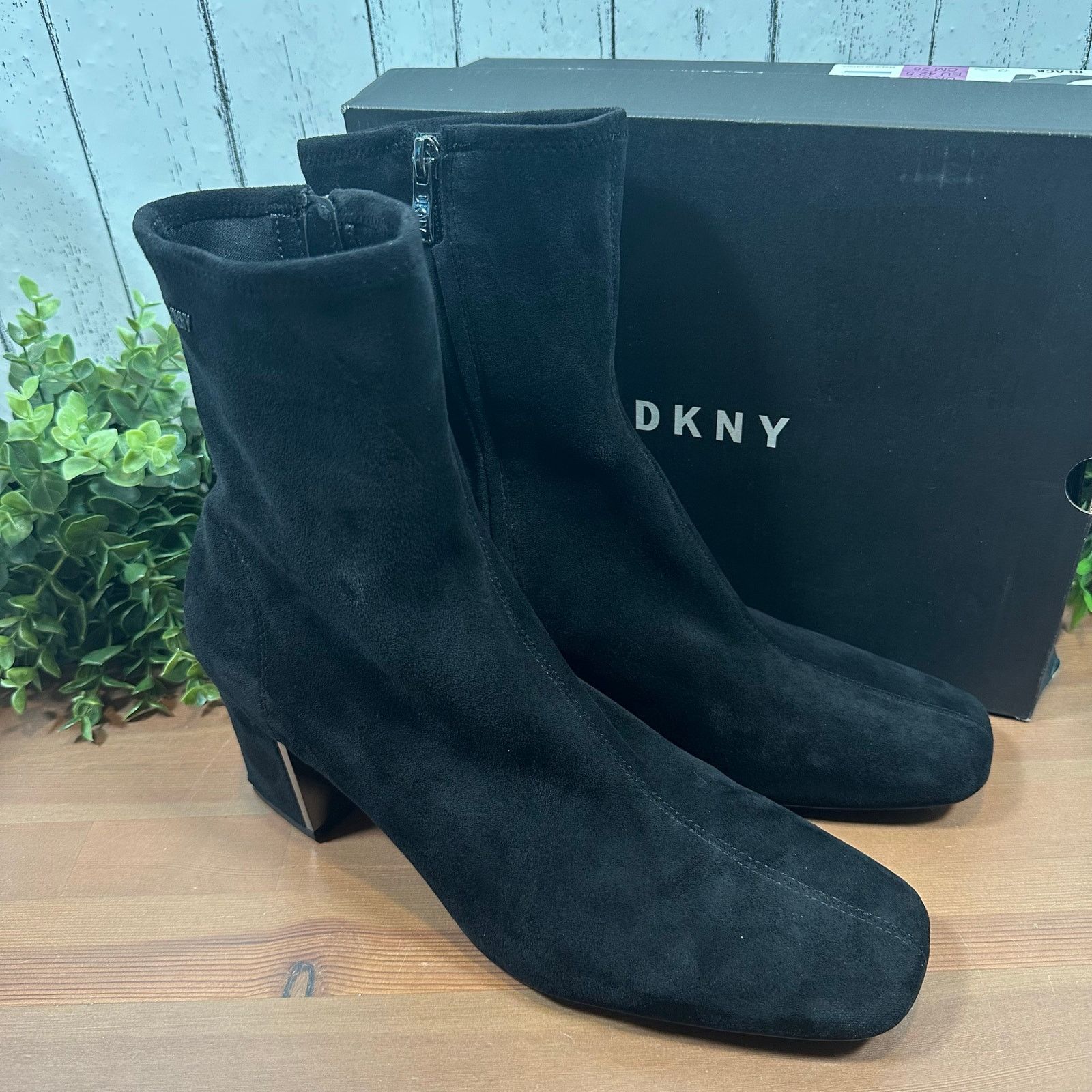 DKNY DKNY Women's Cavale Black Stretch Booties Size 11 Size US 11 / IT 41 - 4 Thumbnail