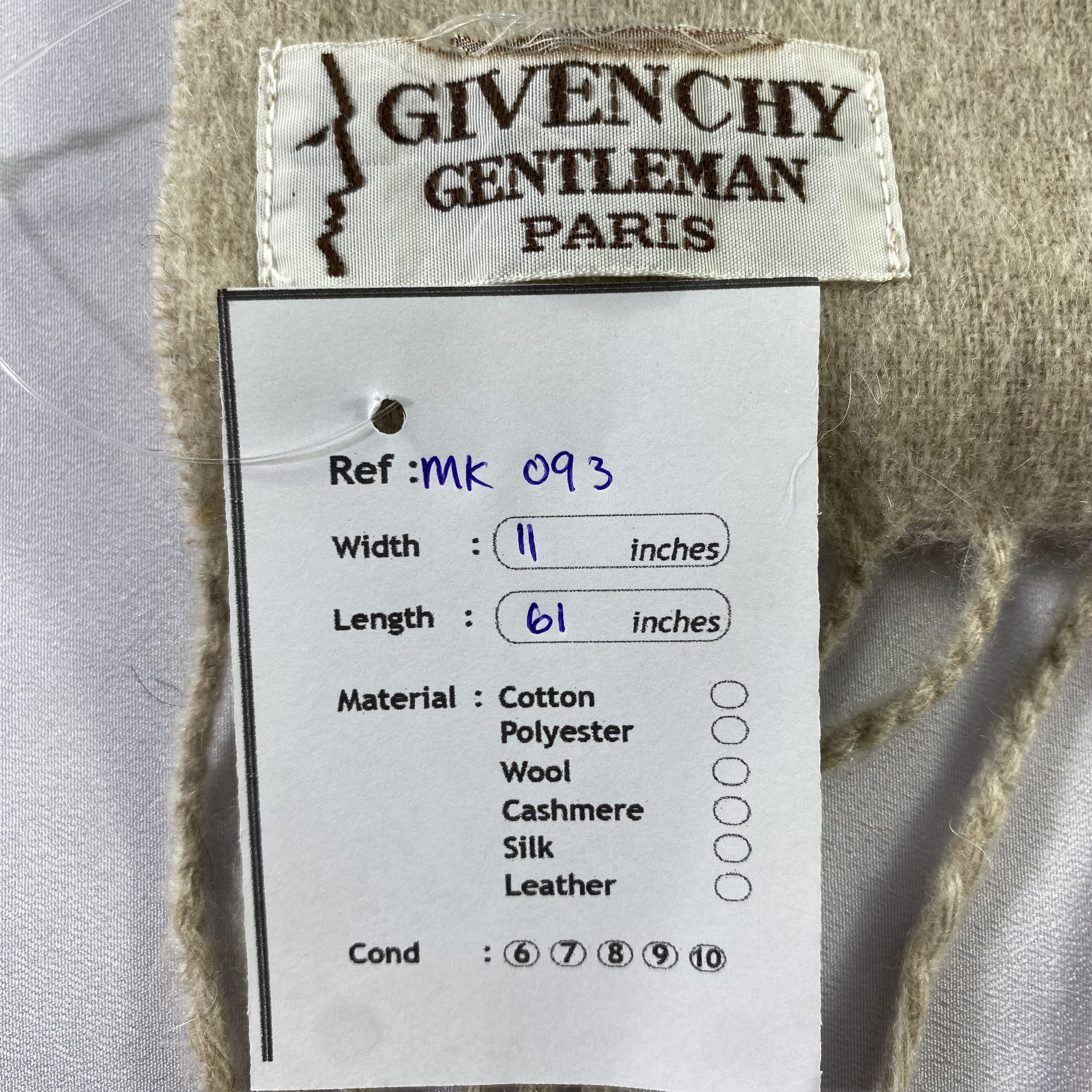 Givenchy × Vintage Givenchy Scarf Neck Wrap Cashmere Muffler Size ONE SIZE - 7 Thumbnail